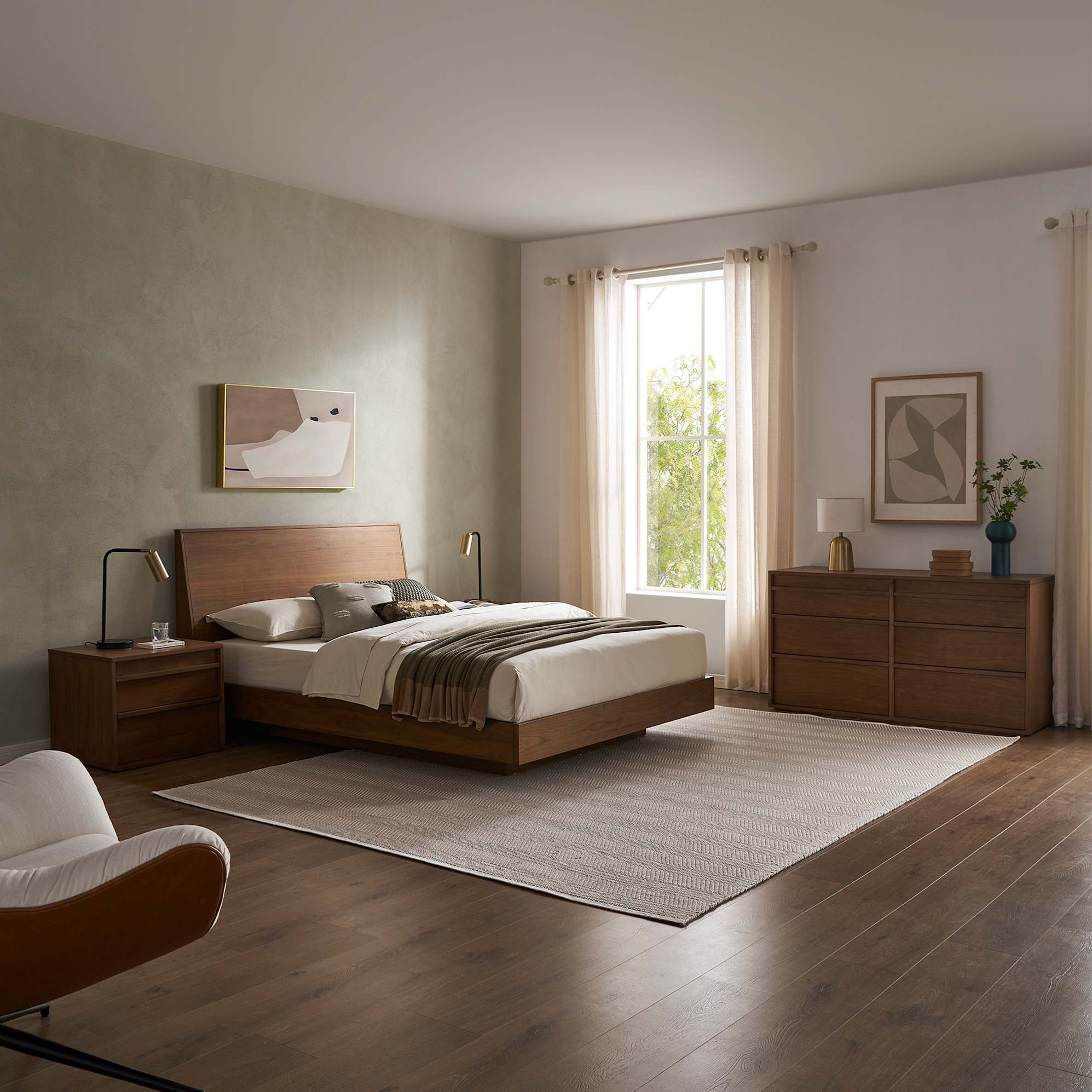 Joseph Build-Your-Own Bedroom Set, Walnut 0