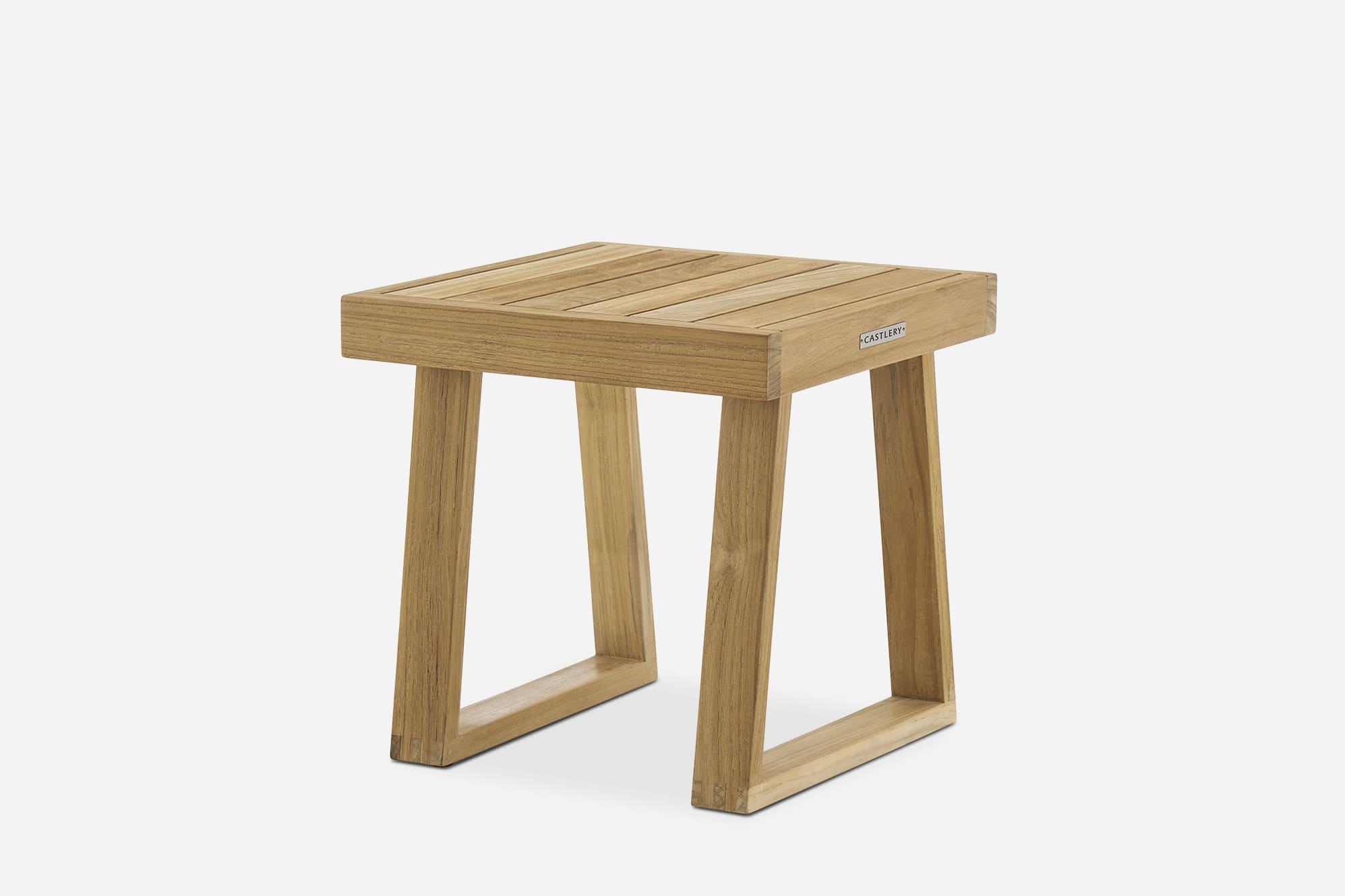 Rio Outdoor Teak Square Side Table 1