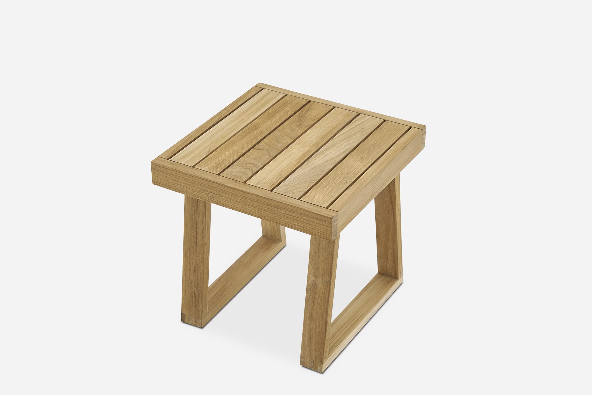 Rio Outdoor Teak Square Side Table 7