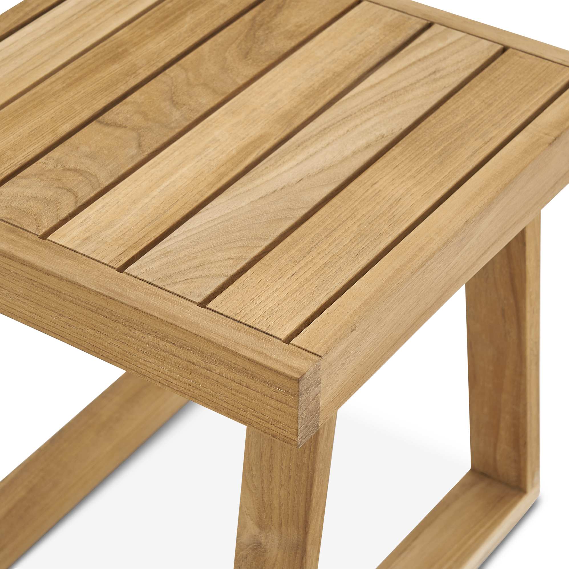 Rio Outdoor Teak Square Side Table 5