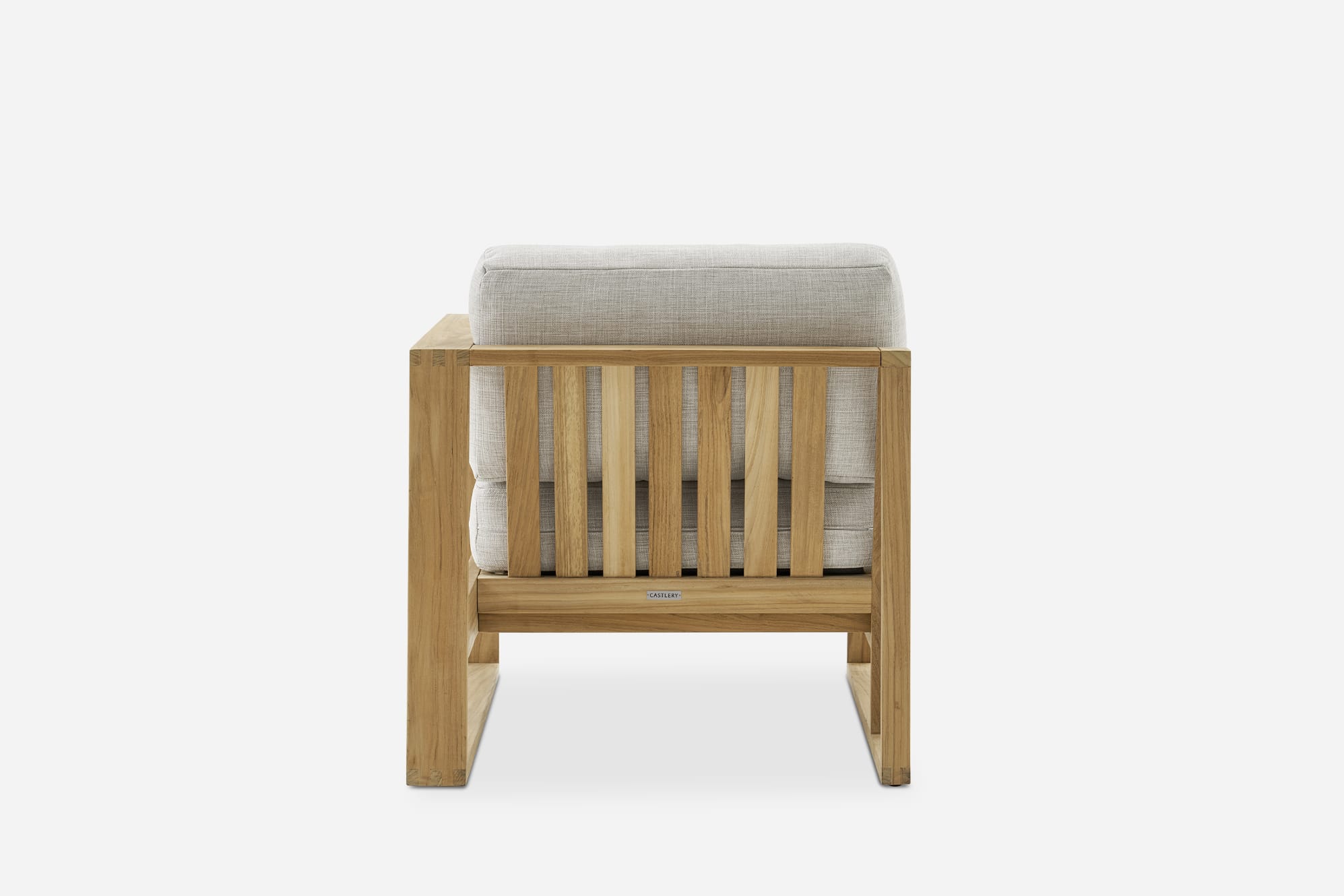 Rio Outdoor Teak Right Facing 1 Seater Sofa 10