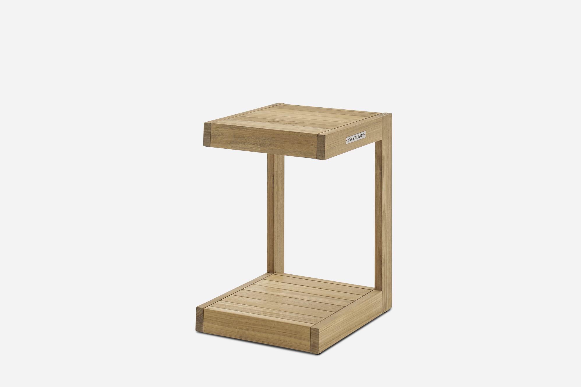Rio Outdoor Teak C-Side Table 1
