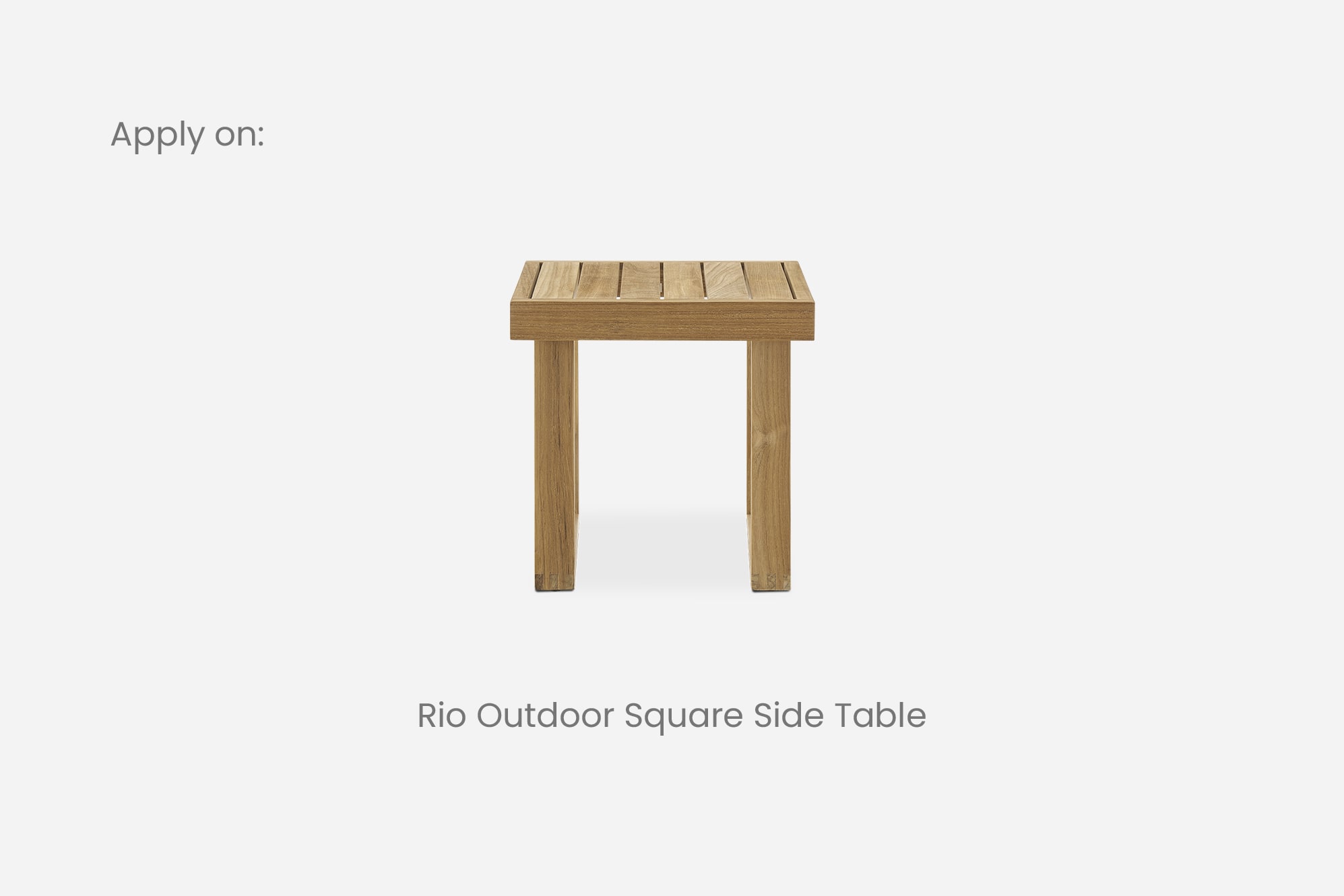 Rio Outdoor Square Side Table Cover 4