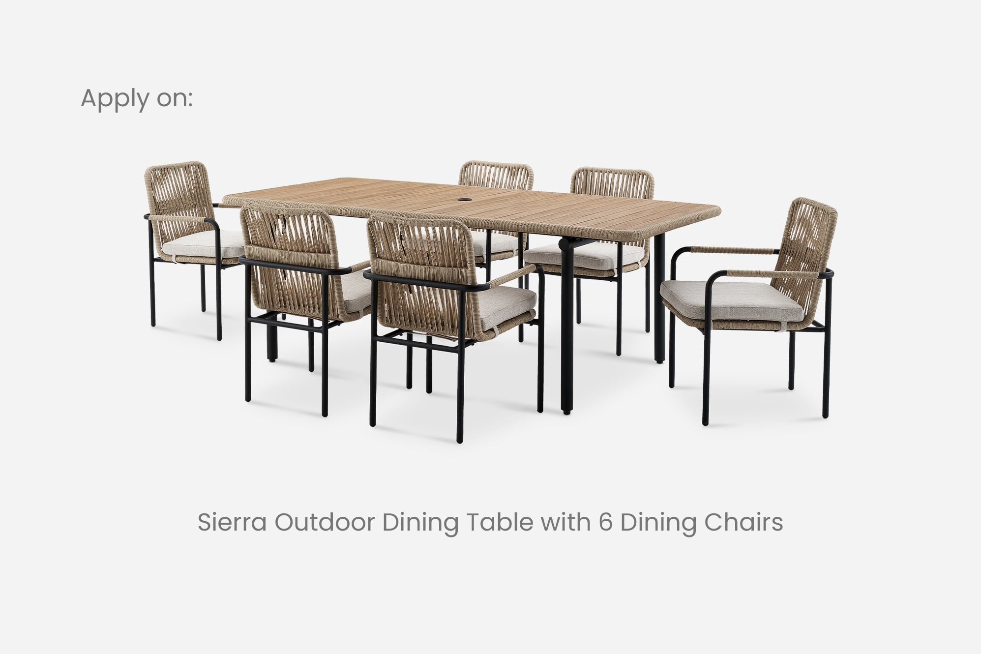 Sierra Outdoor Dining Set Cover 4