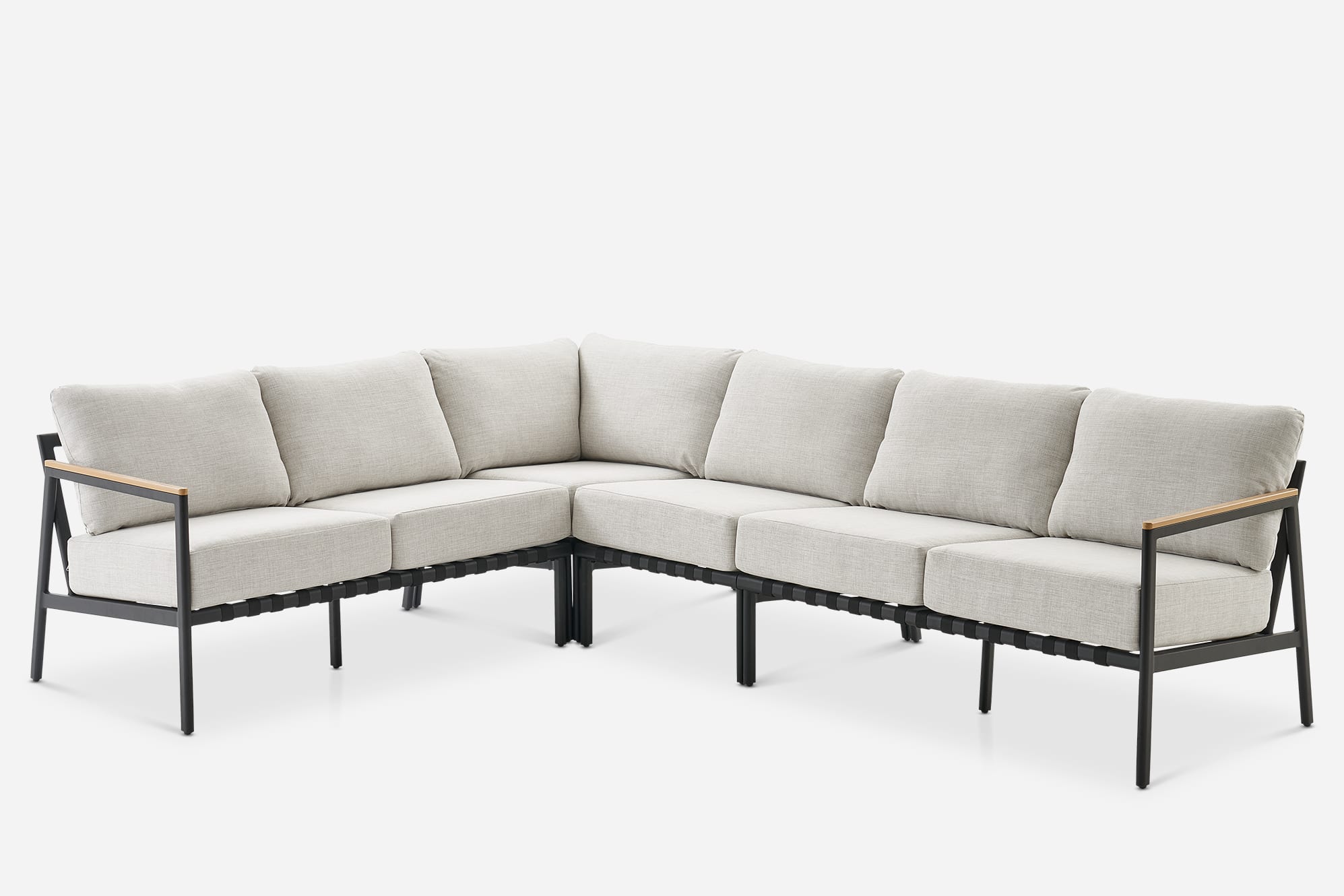 Sorrento Outdoor Extended L-Shape Sectional Sofa 1