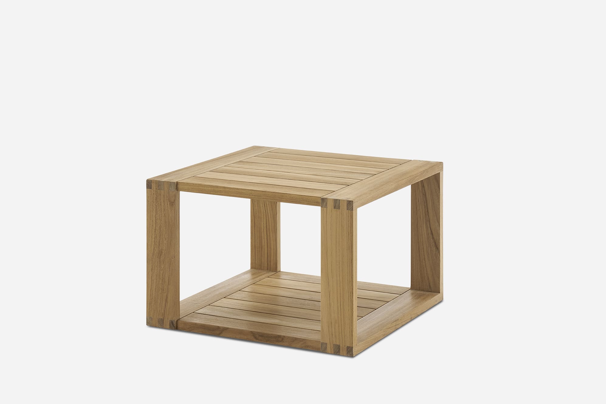 Rio Outdoor Teak 2 Lounge Chairs & Side Table Set 2