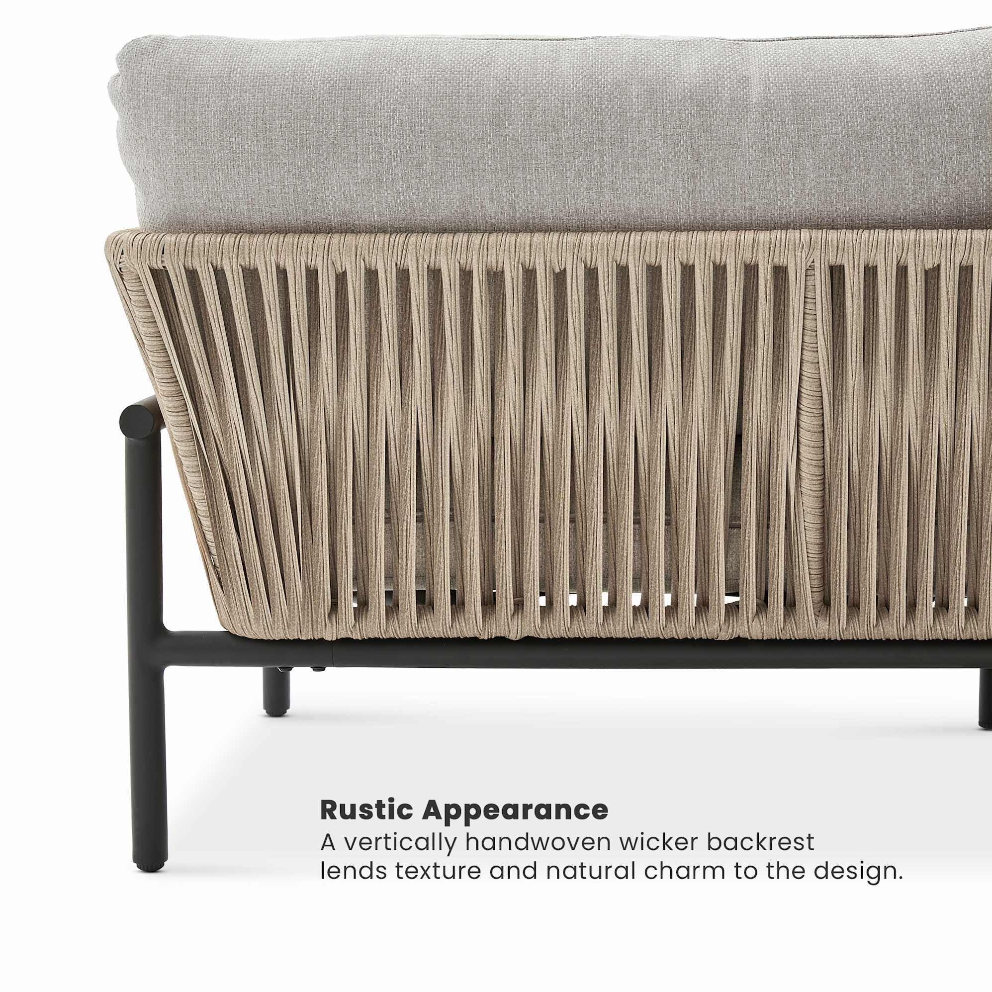 Sierra Outdoor 3 Seater Sofa, Lounge Chair & Coffee Table Set 3