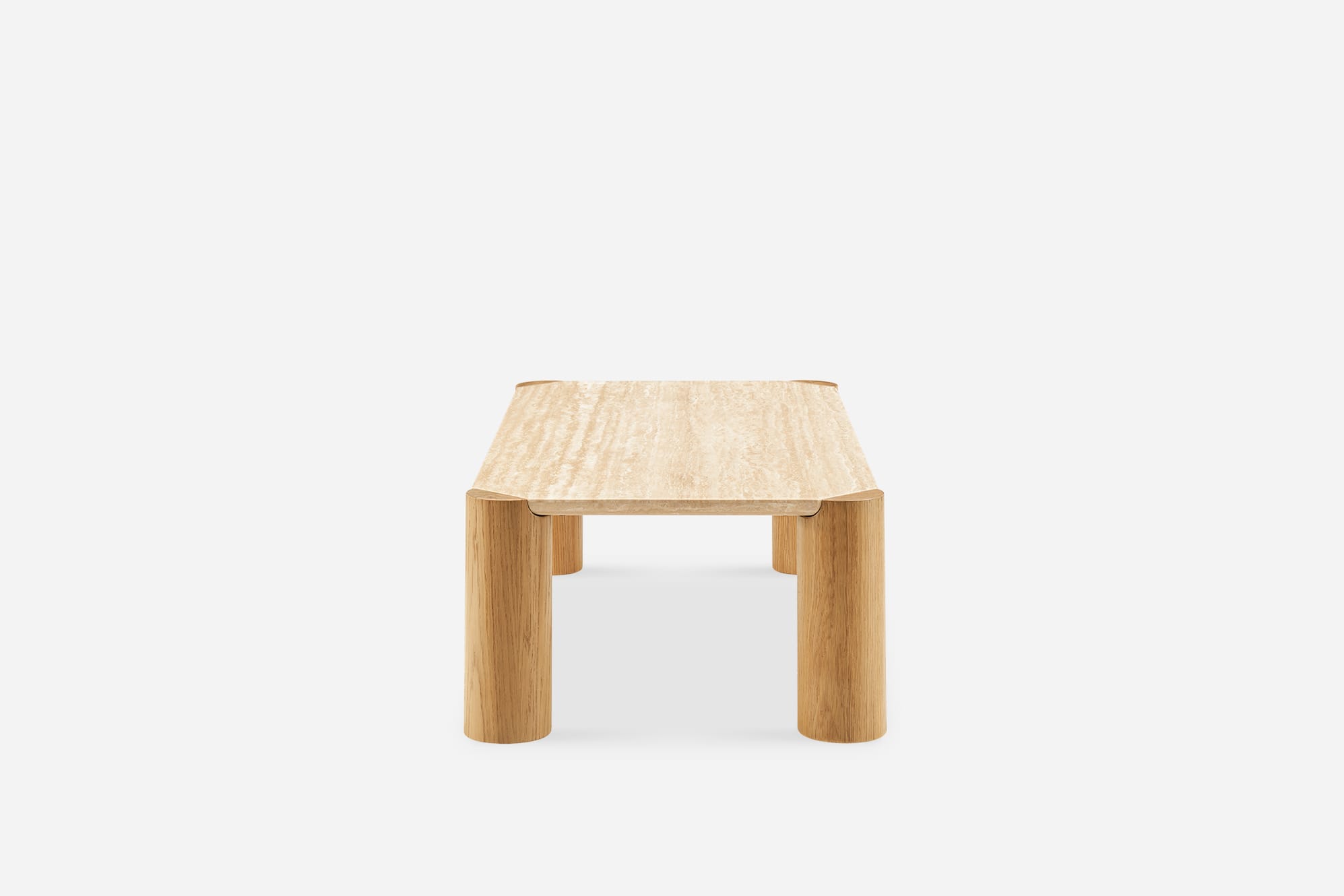 Albie Travertine Rectangular Coffee Table 7