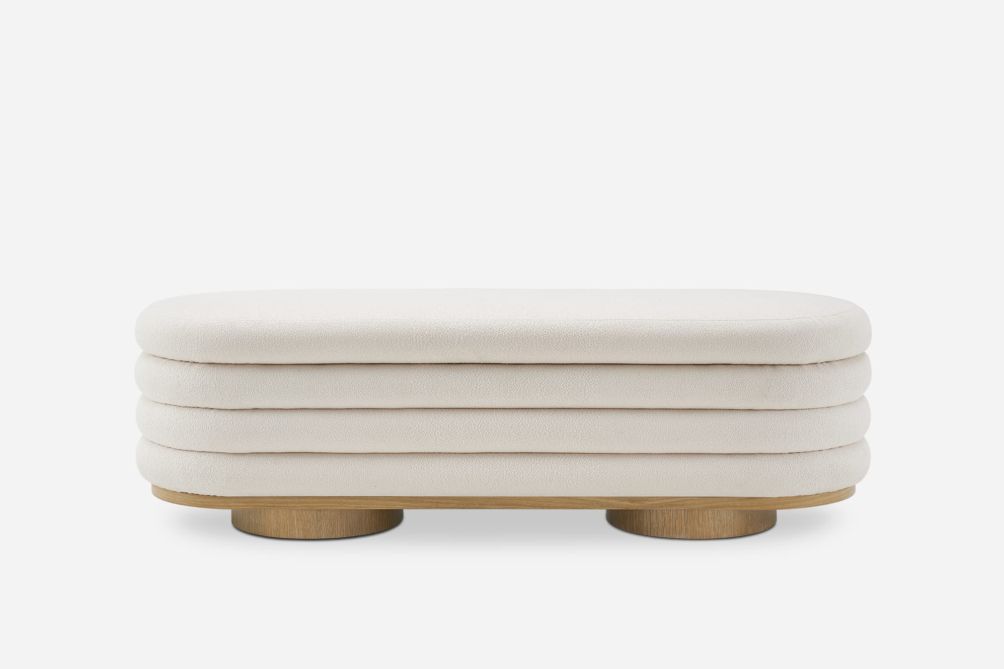 Freida Performance Bouclé Storage Bench 1