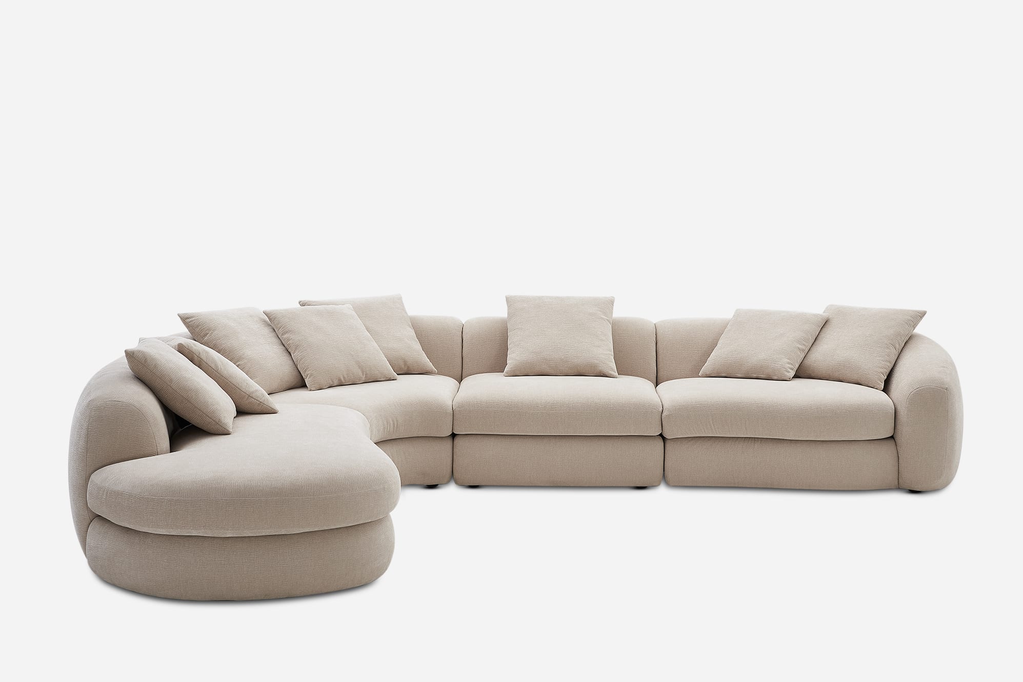 Fable Performance Fabric Extended Chaise Sectional Sofa 10