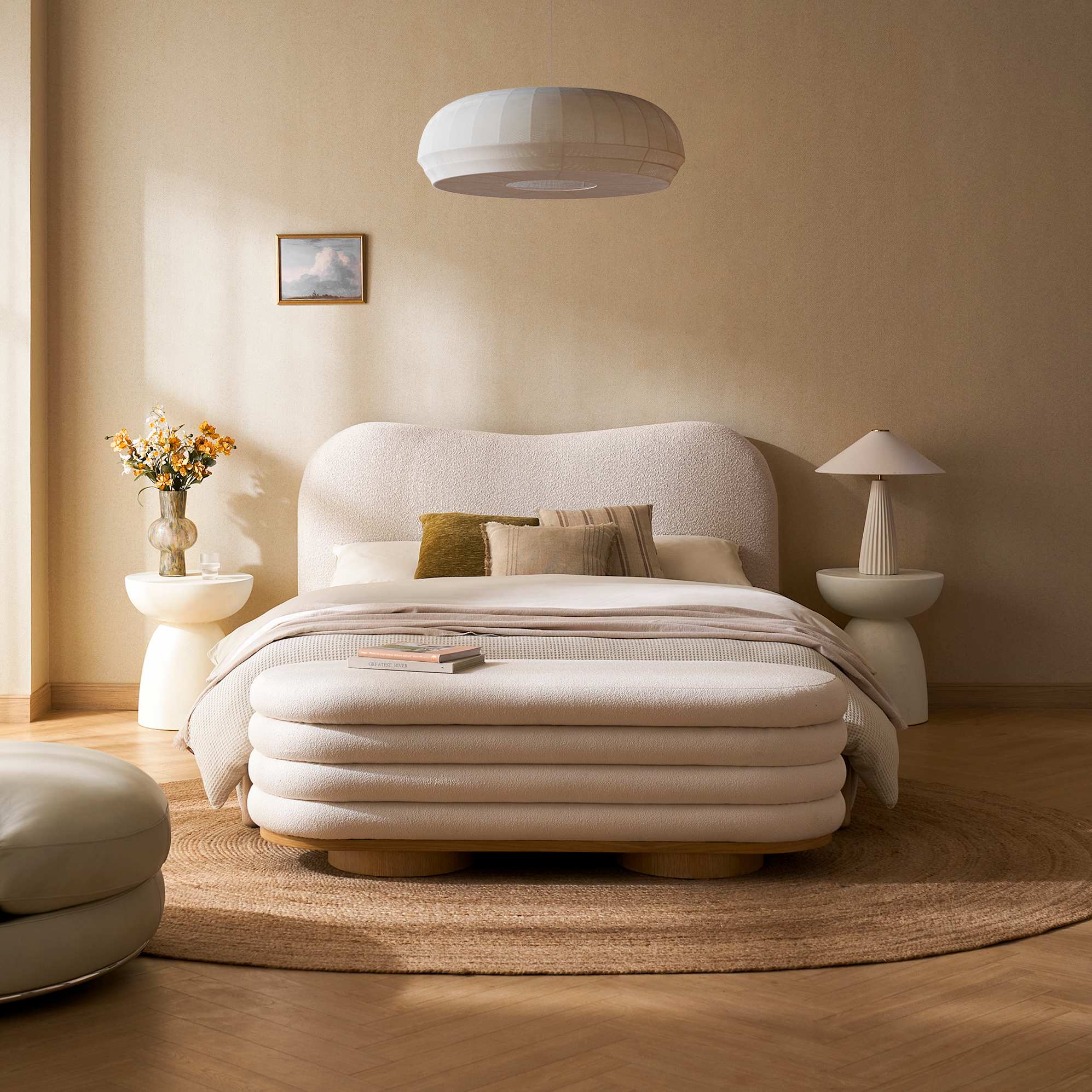 Alba Fluted Ceramic Table Lamp 4