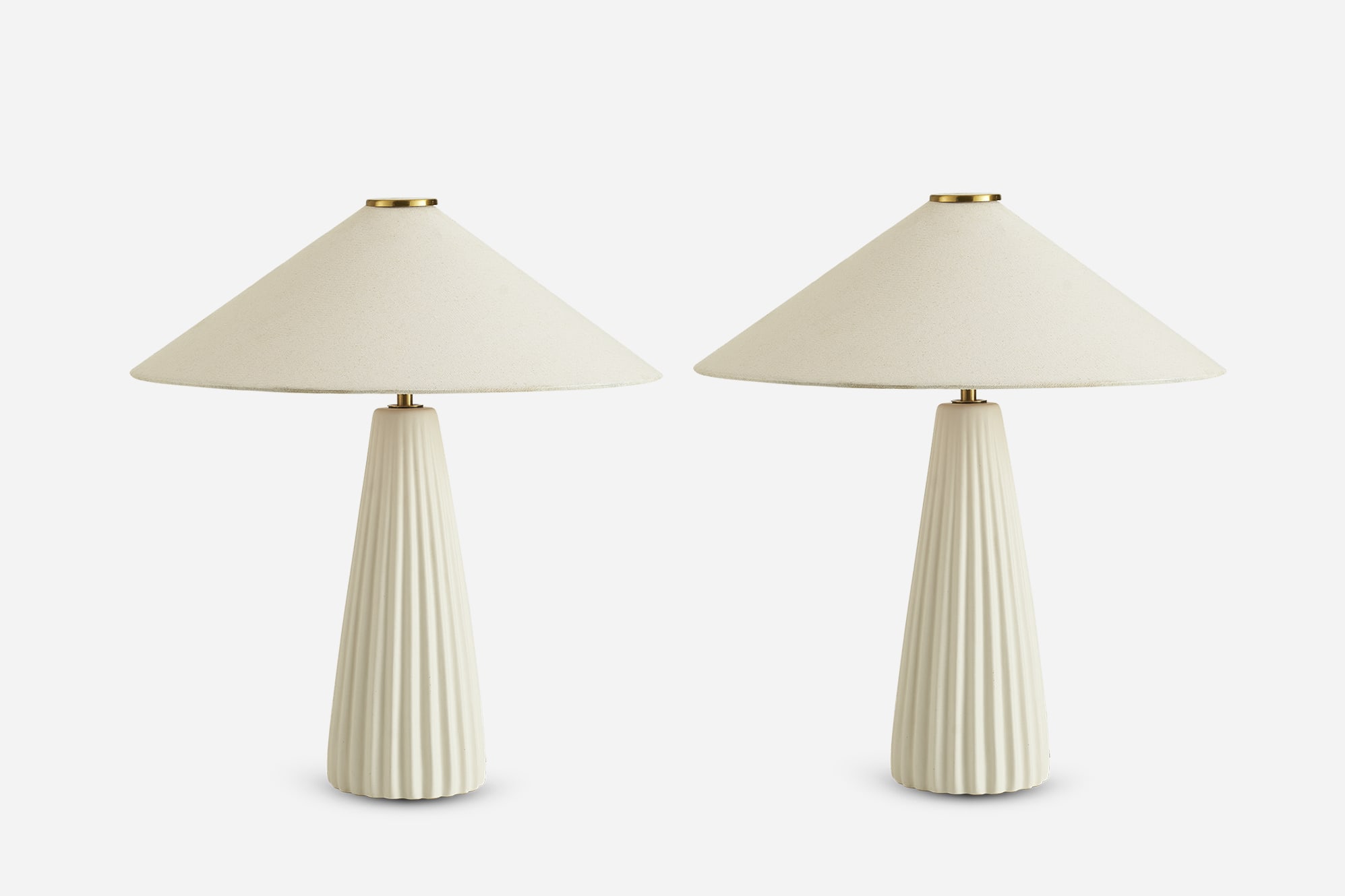 Alba Fluted Ceramic Table Lamp 1