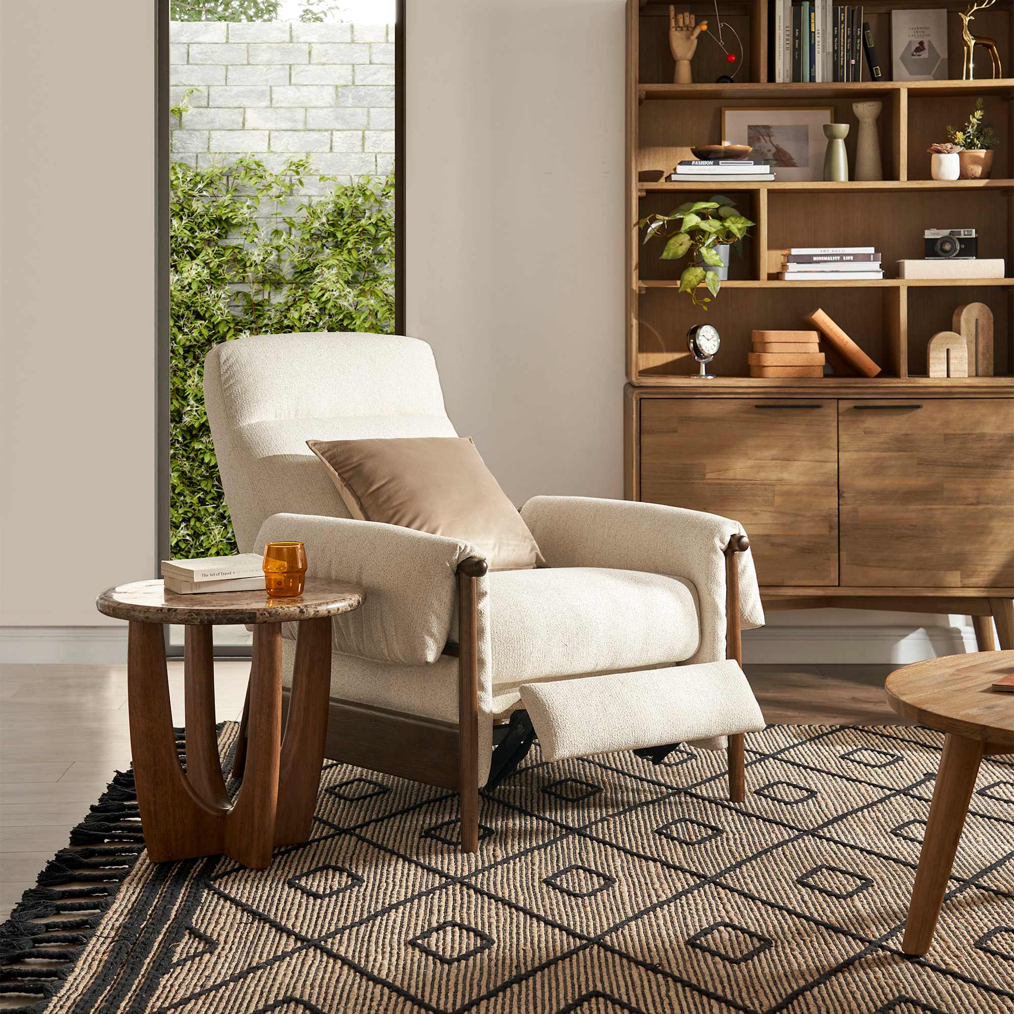 Dean Performance Fabric Recliner Armchair 0
