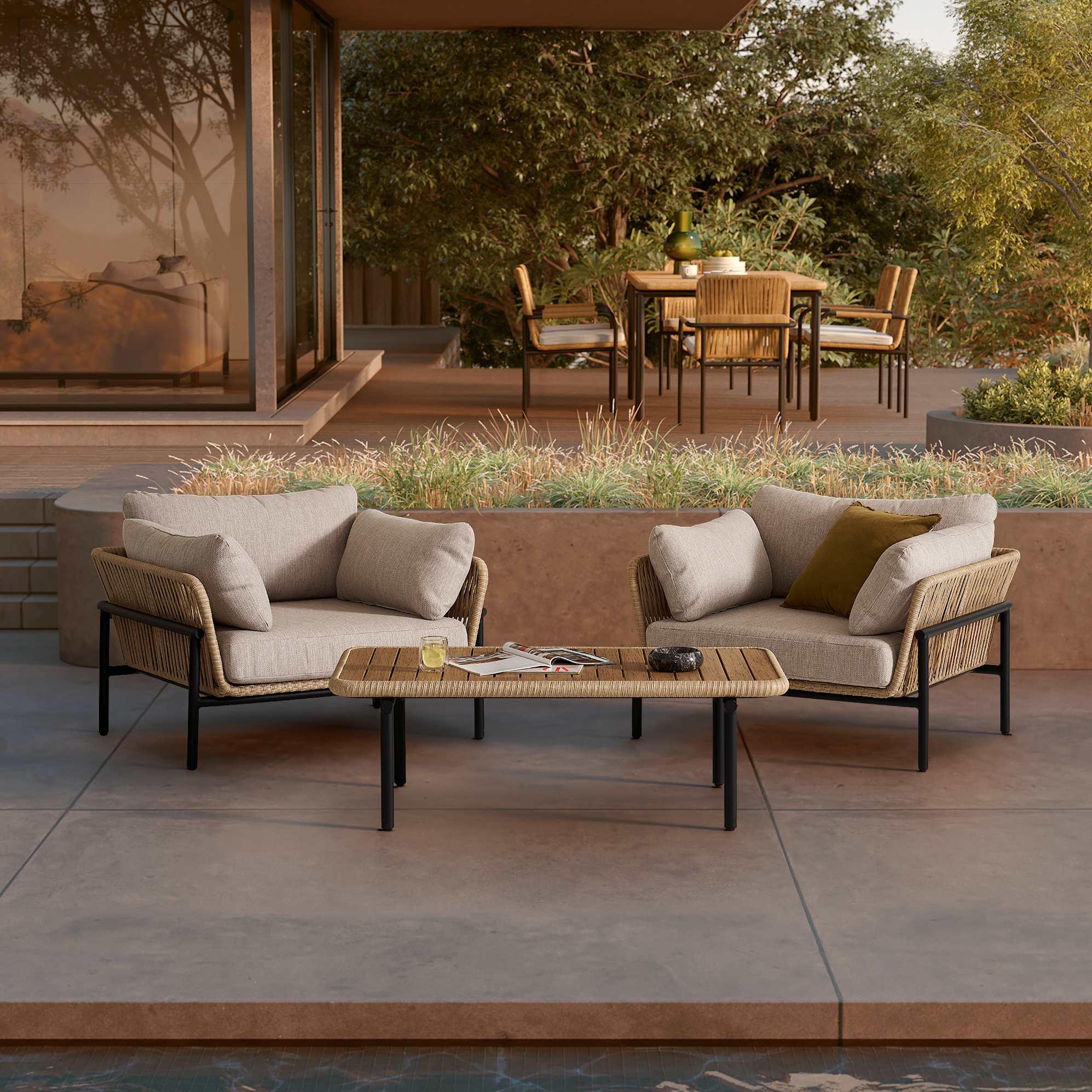 Sierra Outdoor Lounge Chair 0