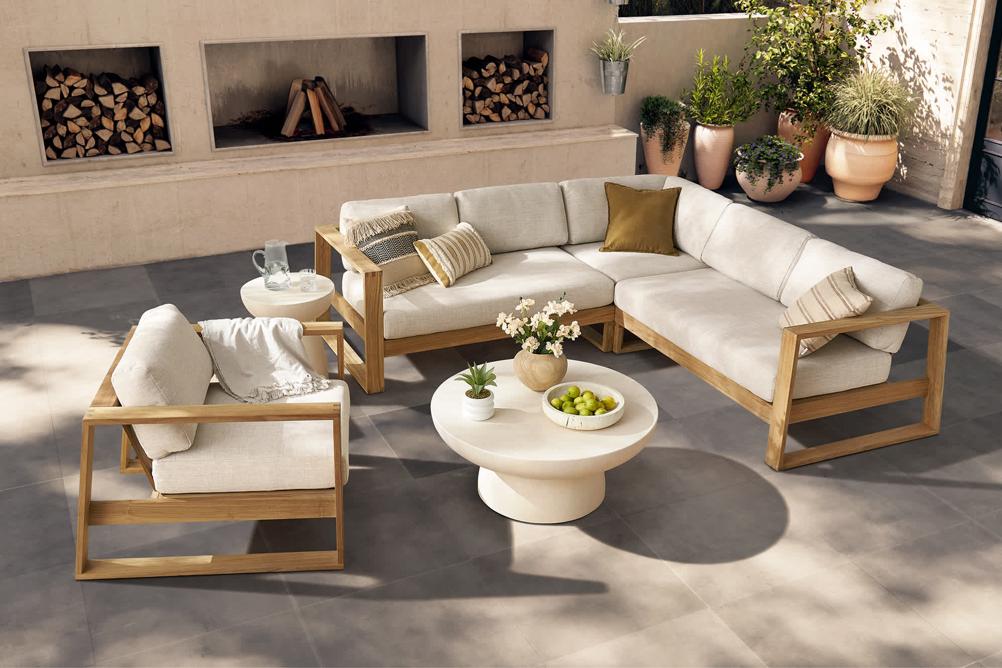 Rio Outdoor L-Shape Sectional Sofa 2