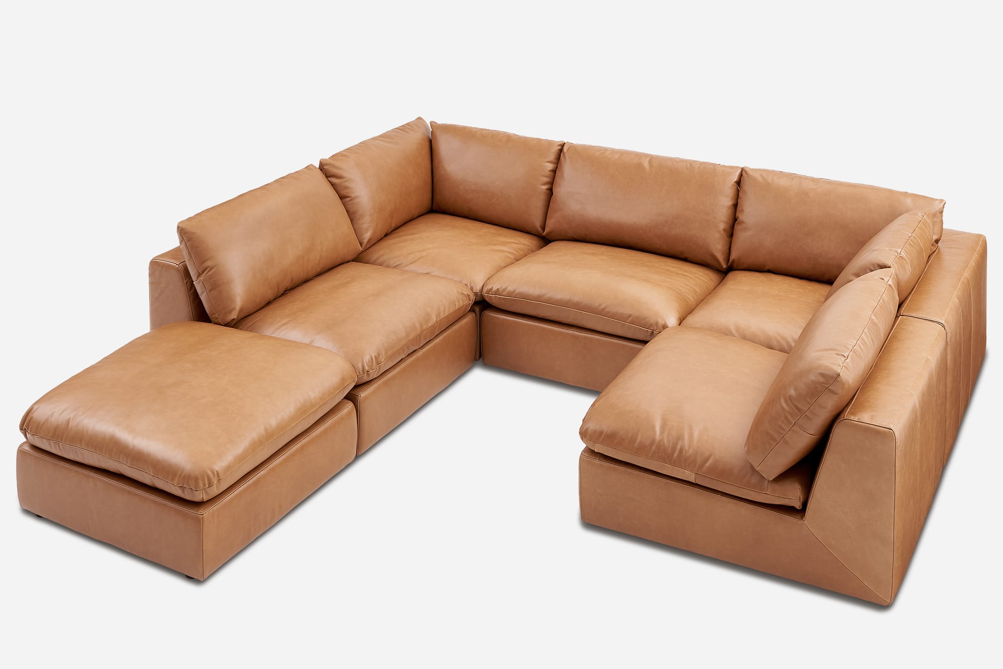 Dawson Leather Pit-Sectional Sofa 10