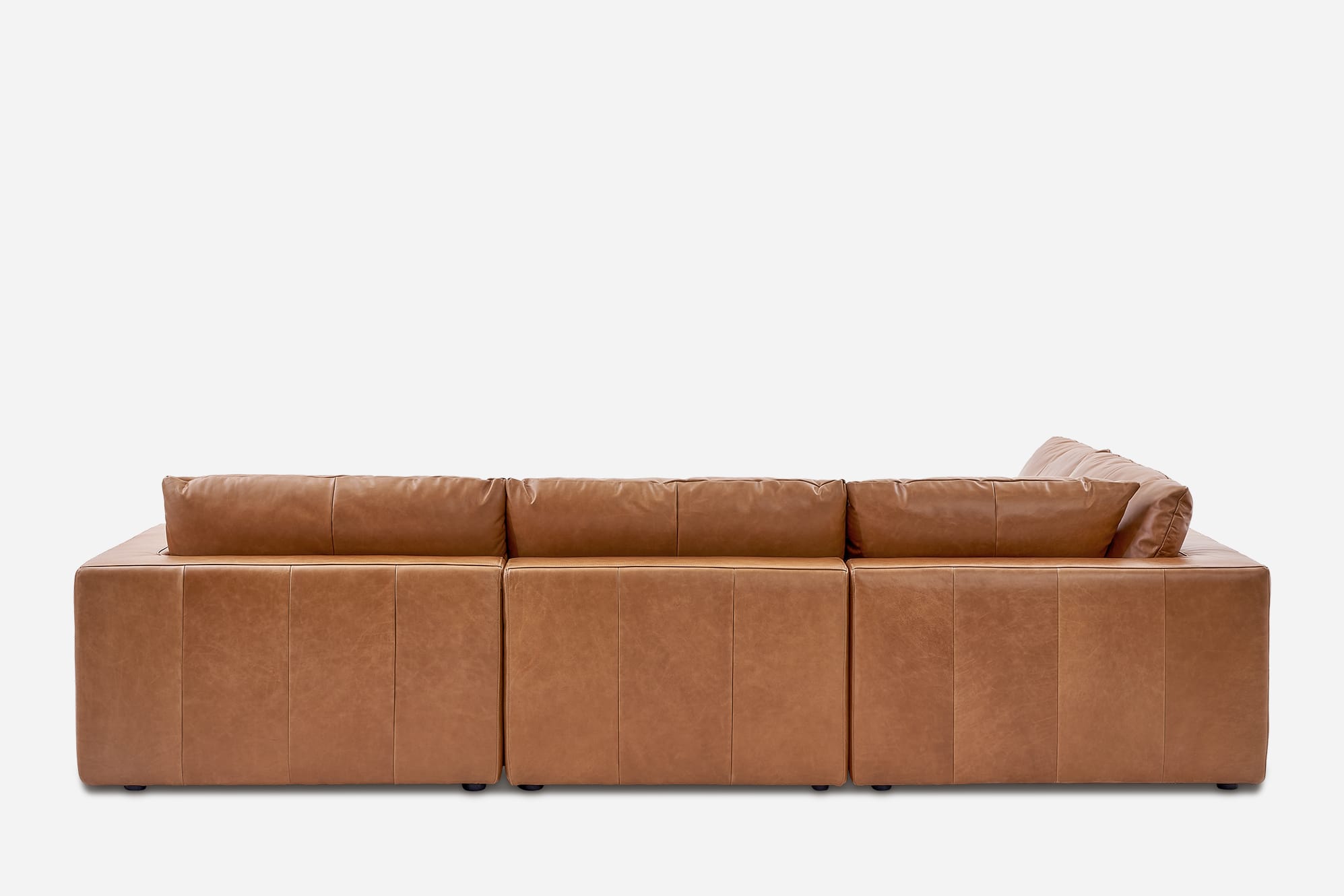 Dawson Leather Chaise Sectional Sofa 11