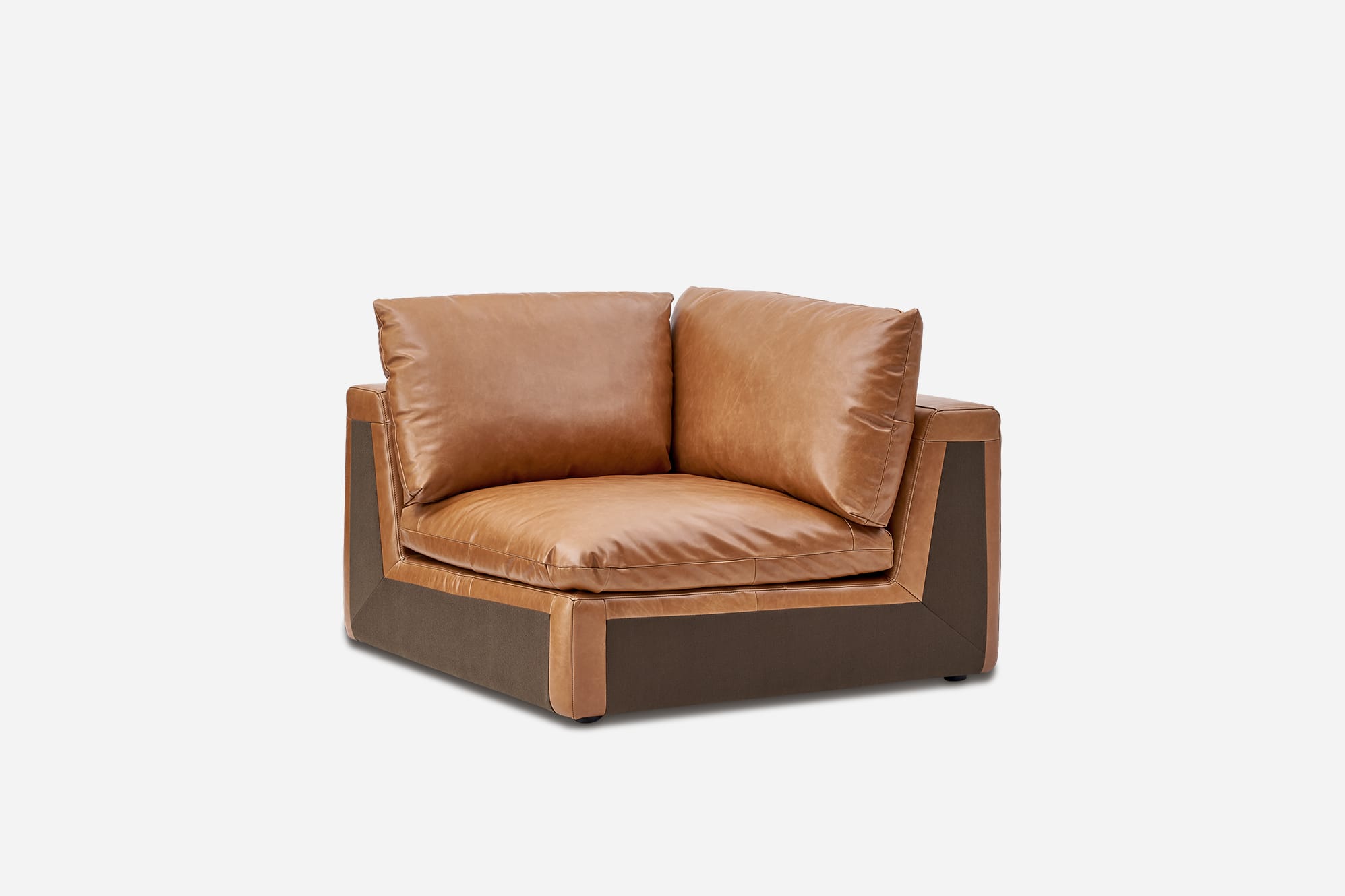 Dawson Leather Corner Modular Sofa 0