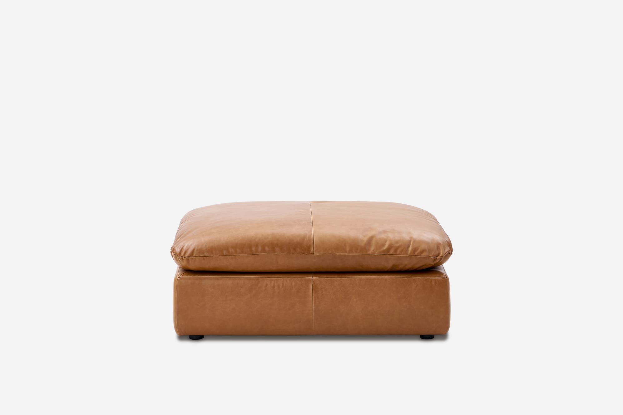 Dawson Leather Large Ottoman 2