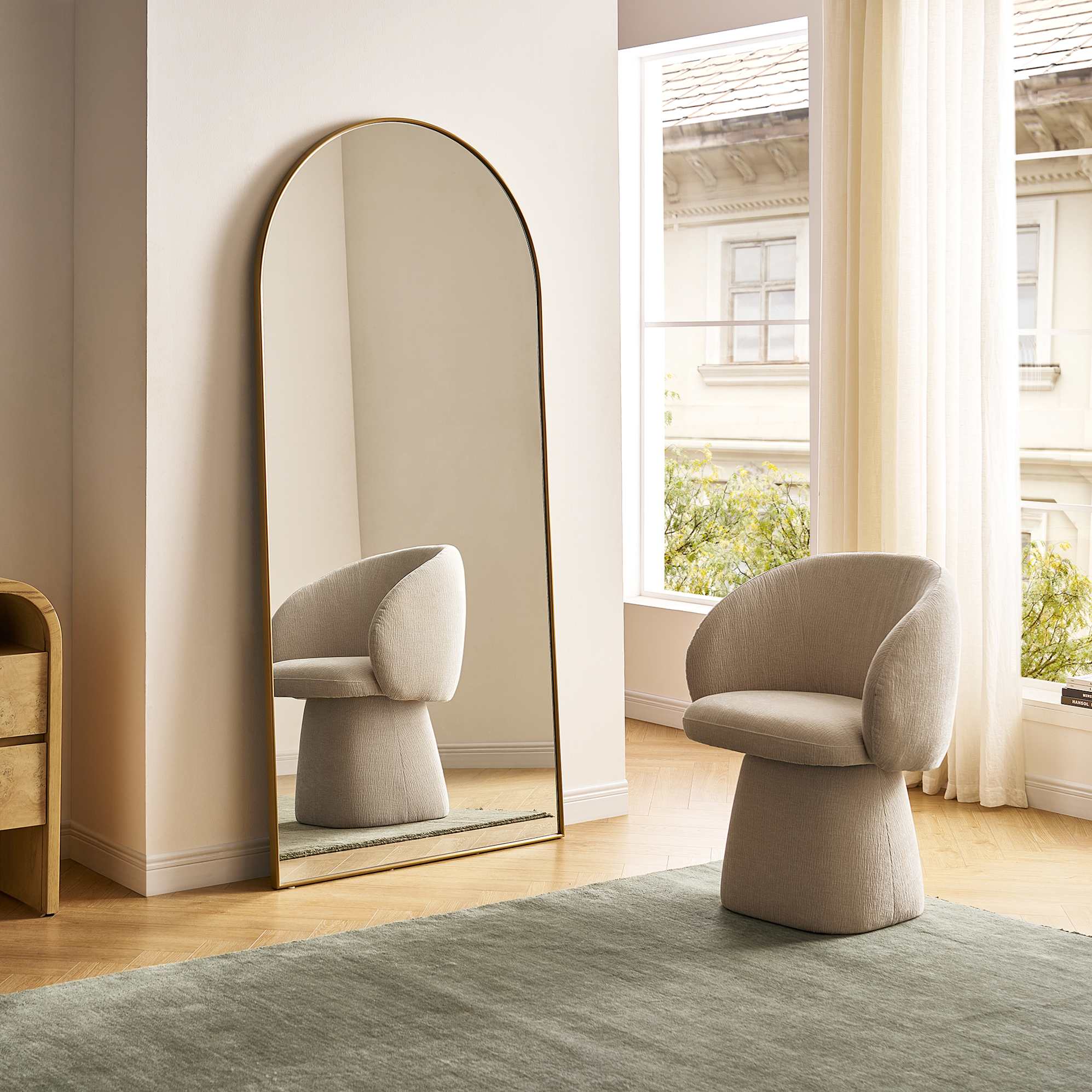 Aria Arch Floor Mirror 0