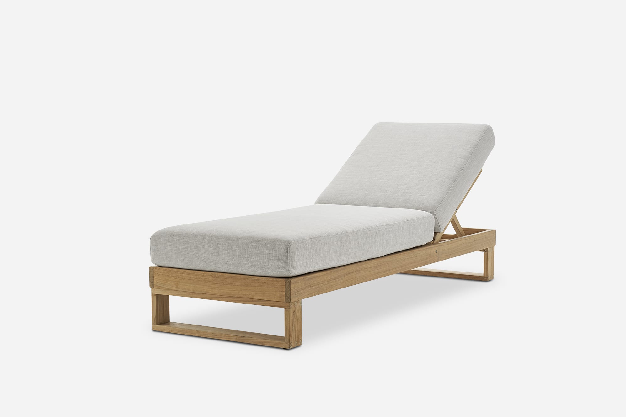 Rio Outdoor Teak Chaise Lounge 1