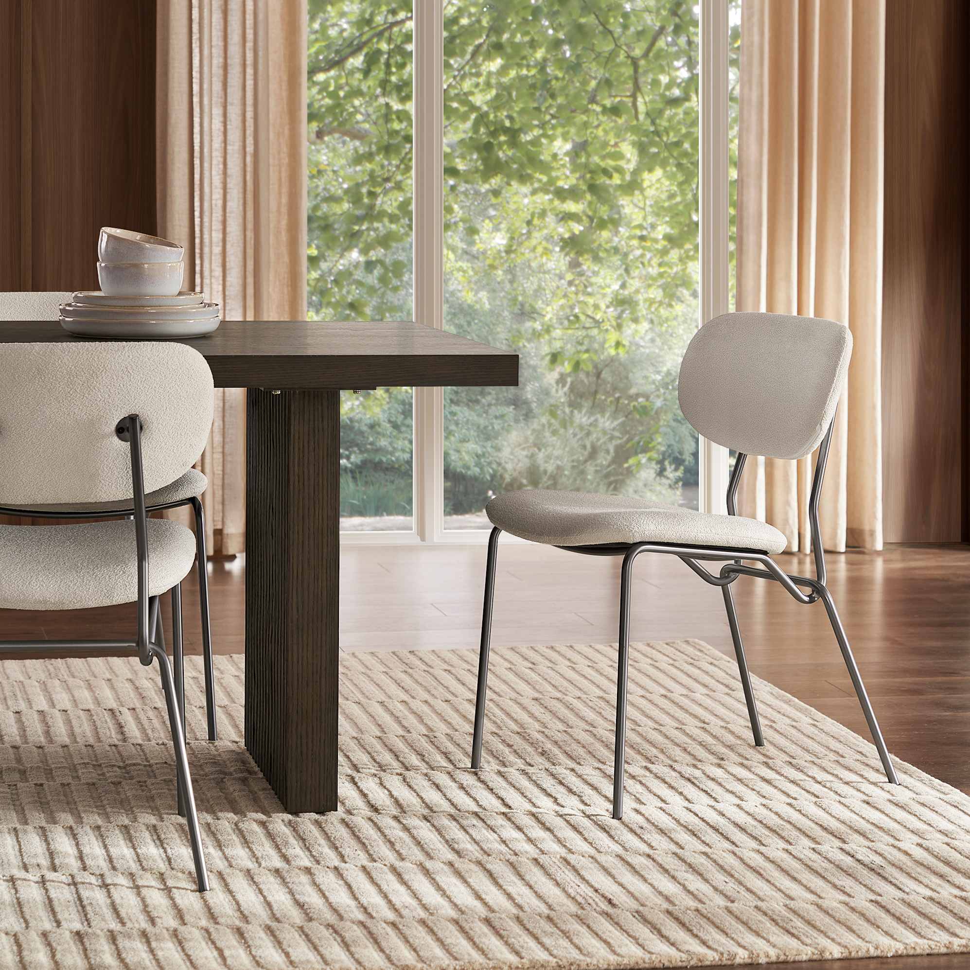 Winslow Performance Bouclé Dining Chair 0