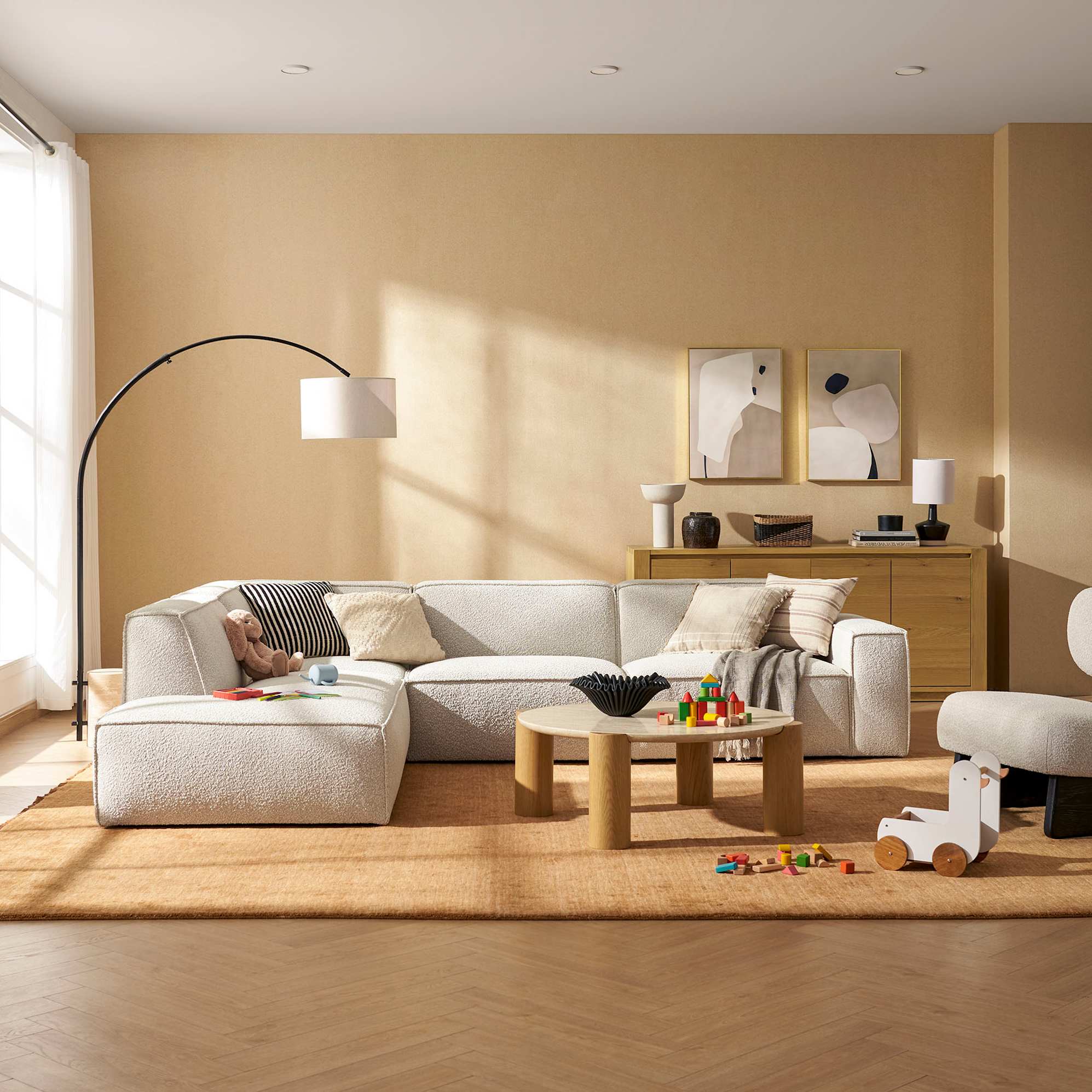 Jonathan Extended Side Chaise Sectional Sofa 0