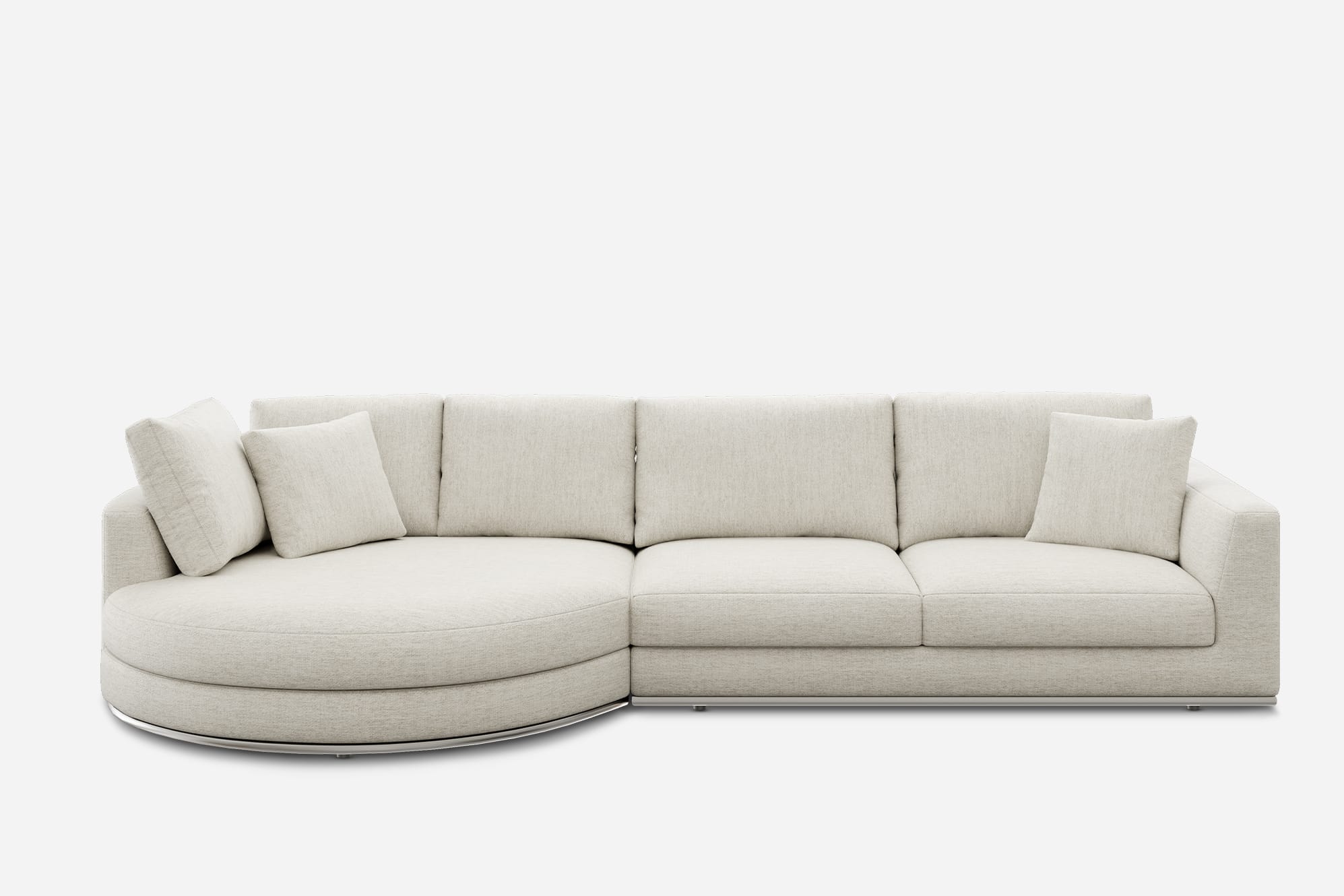Hamilton Round Chaise Sectional Sofa 0
