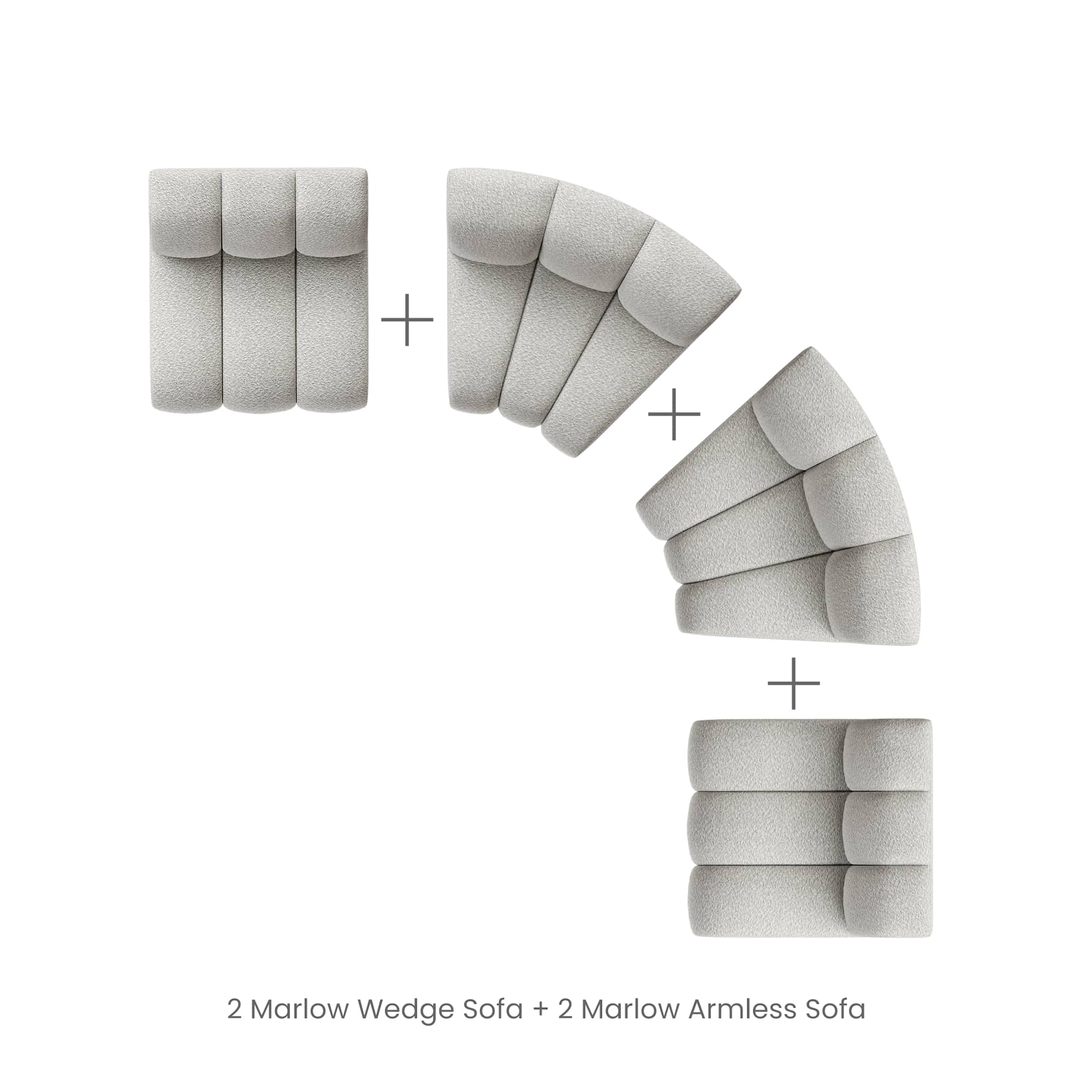 Marlow Performance Bouclé L-Shape Sectional Sofa 12