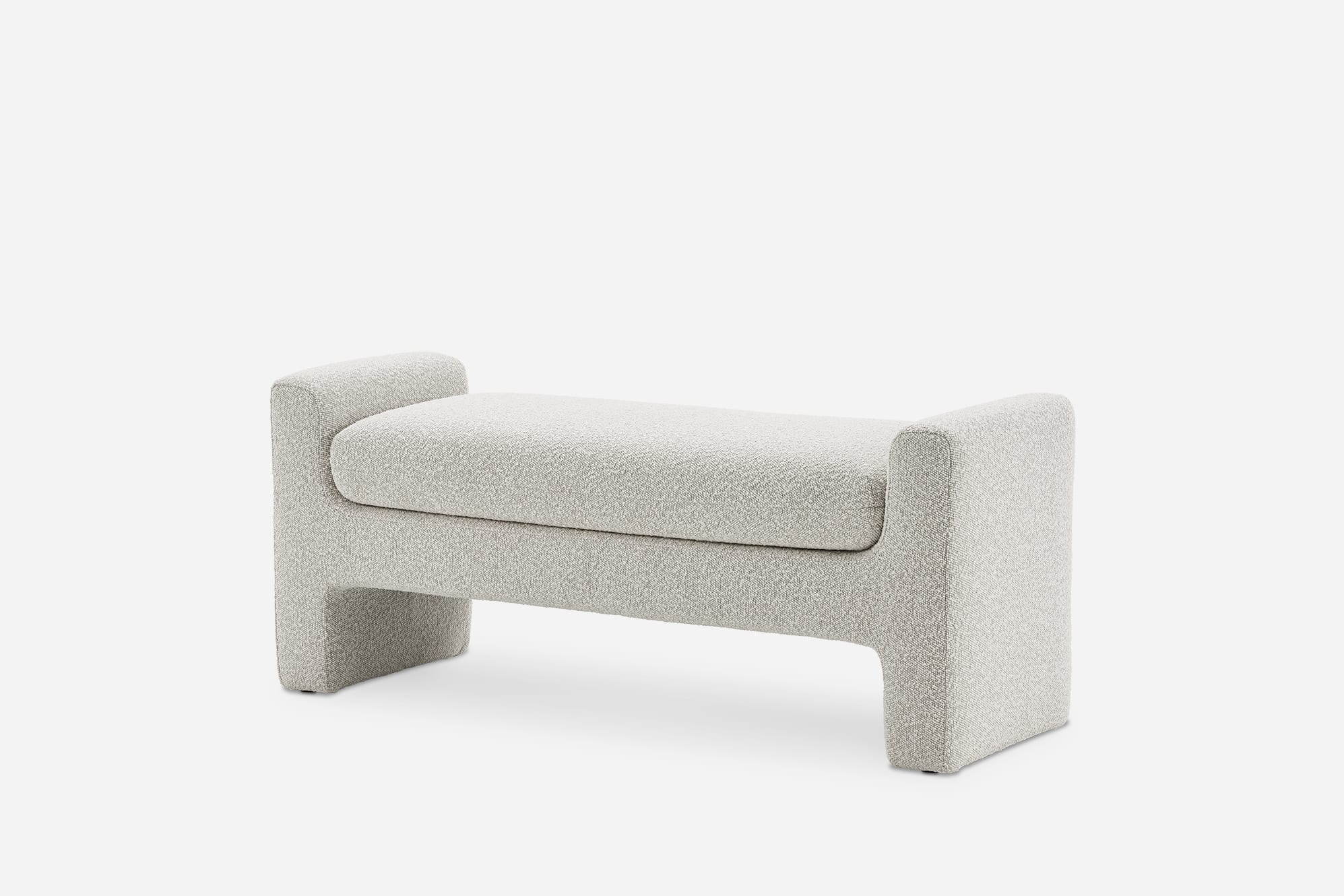 Dakota Performance Bouclé Bench 5