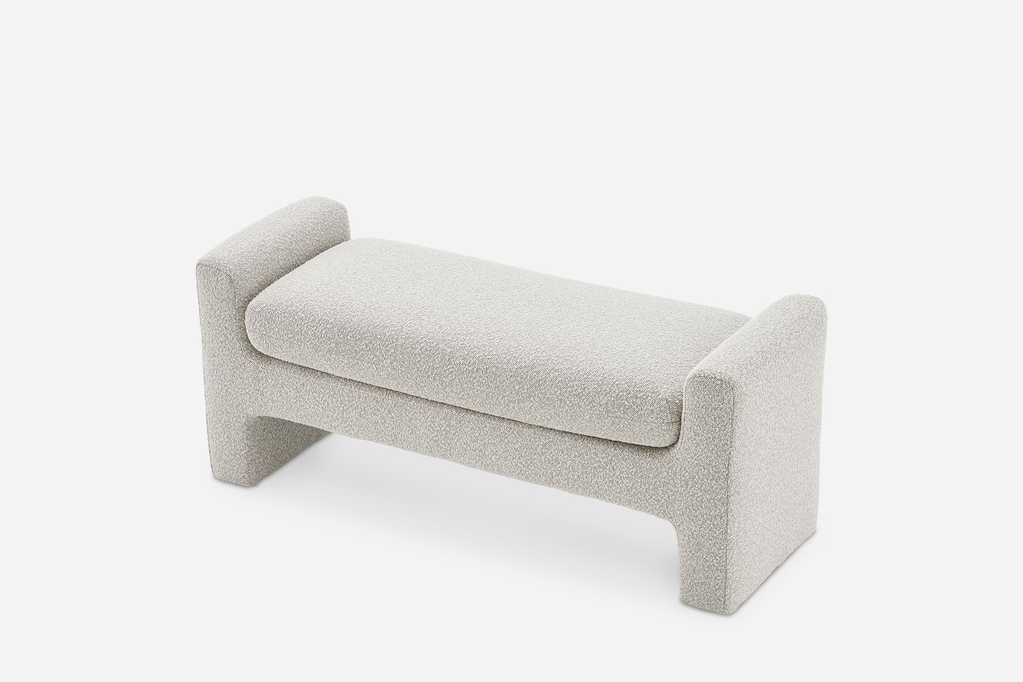 Dakota Performance Bouclé Bench 6