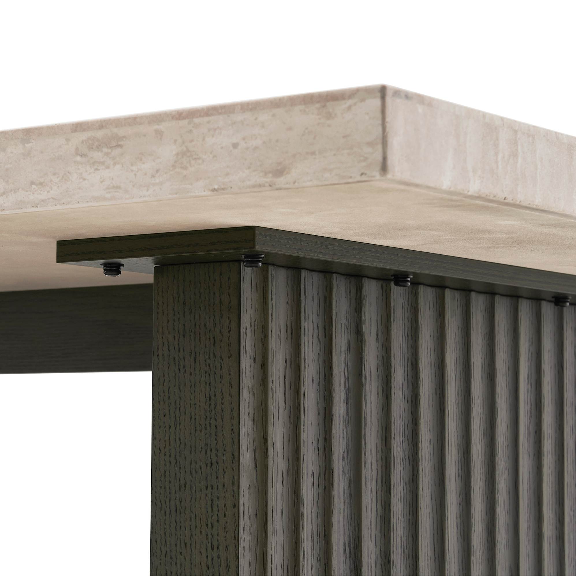 Sloane Travertine Dining Table 6