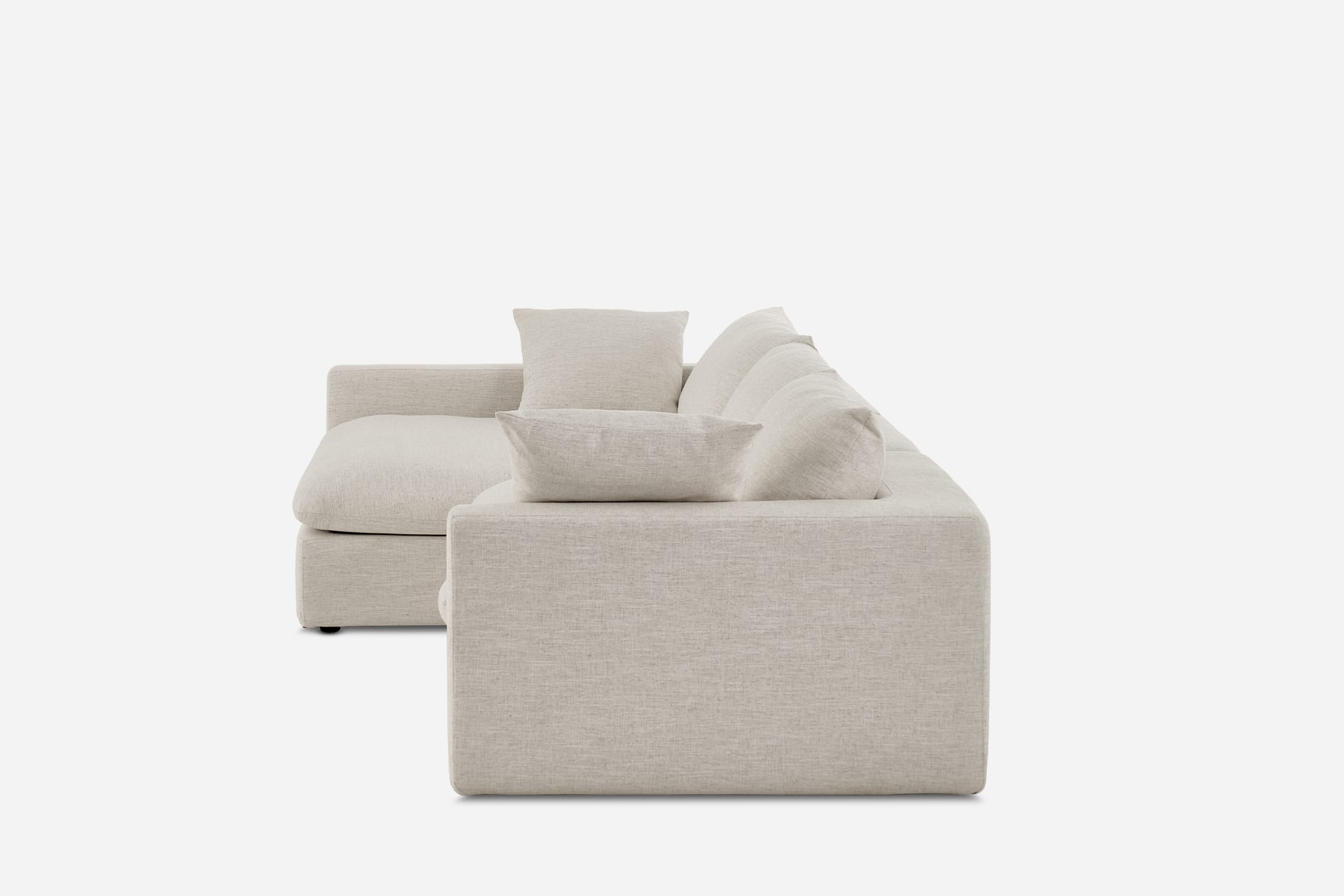 Dawson Wide Chaise Sectional Sofa 12