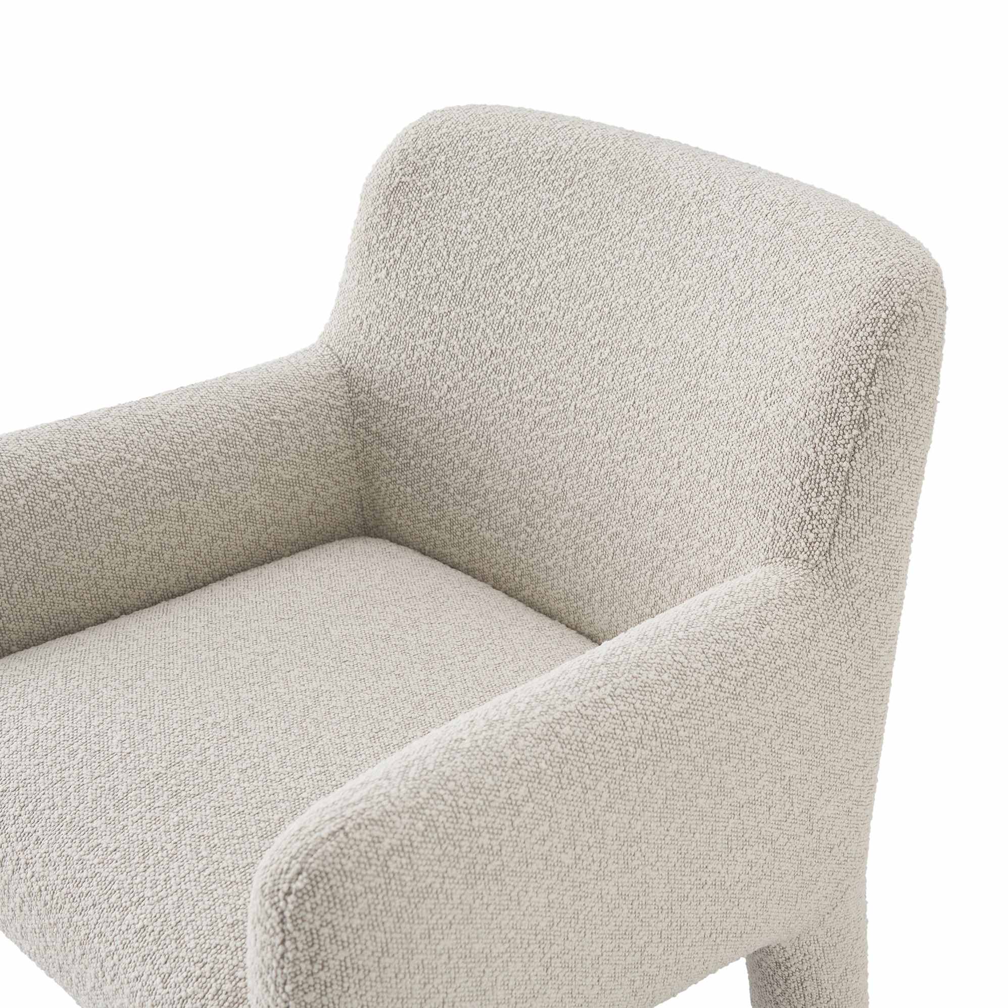 Sonia Performance Bouclé Dining Arm Chair 7