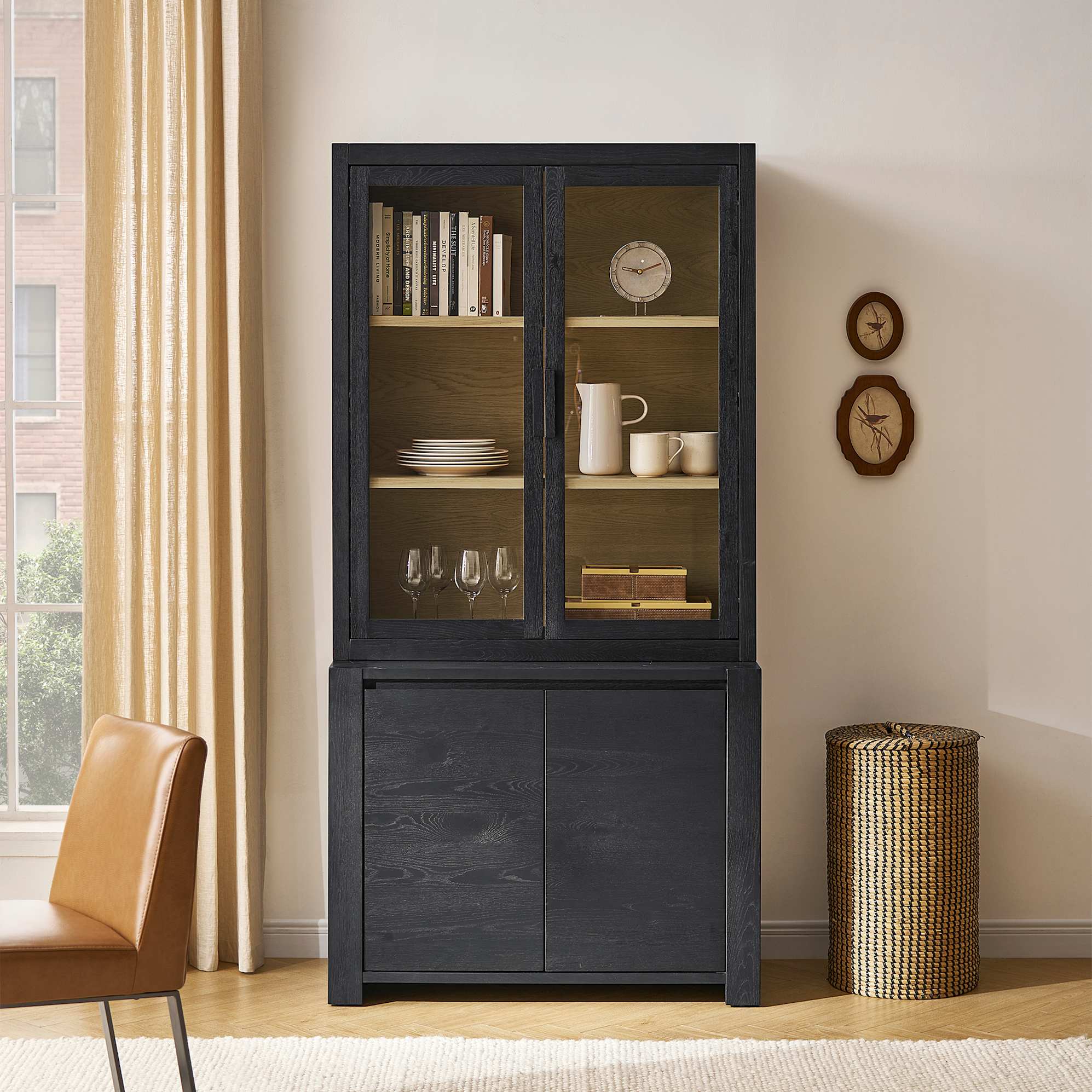 Bradley Small Sideboard with Glass Cabinet 0