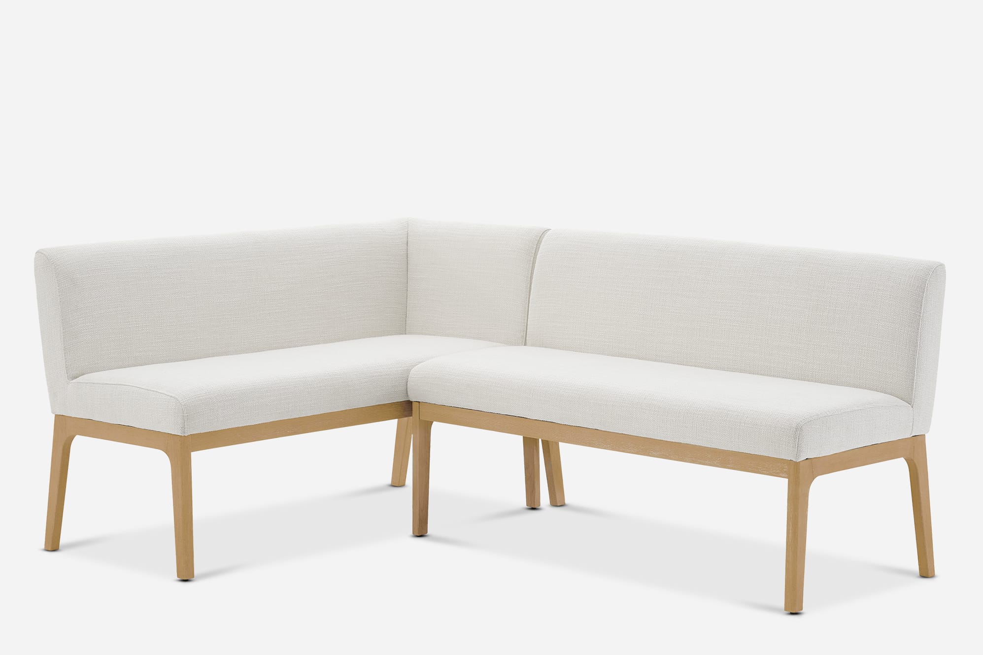 Elliot Performance Fabric L-Shape Banquette 1
