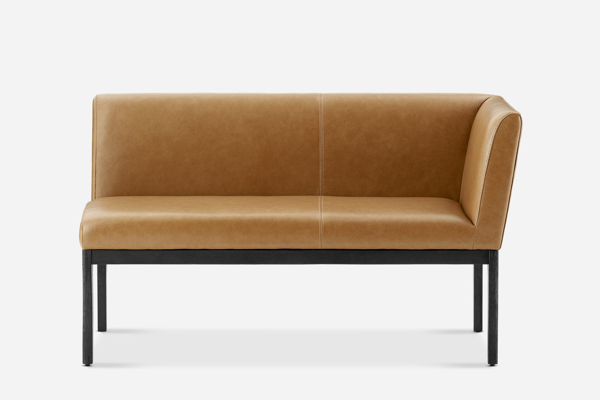 Elliot Leather Right Banquette Bench 0