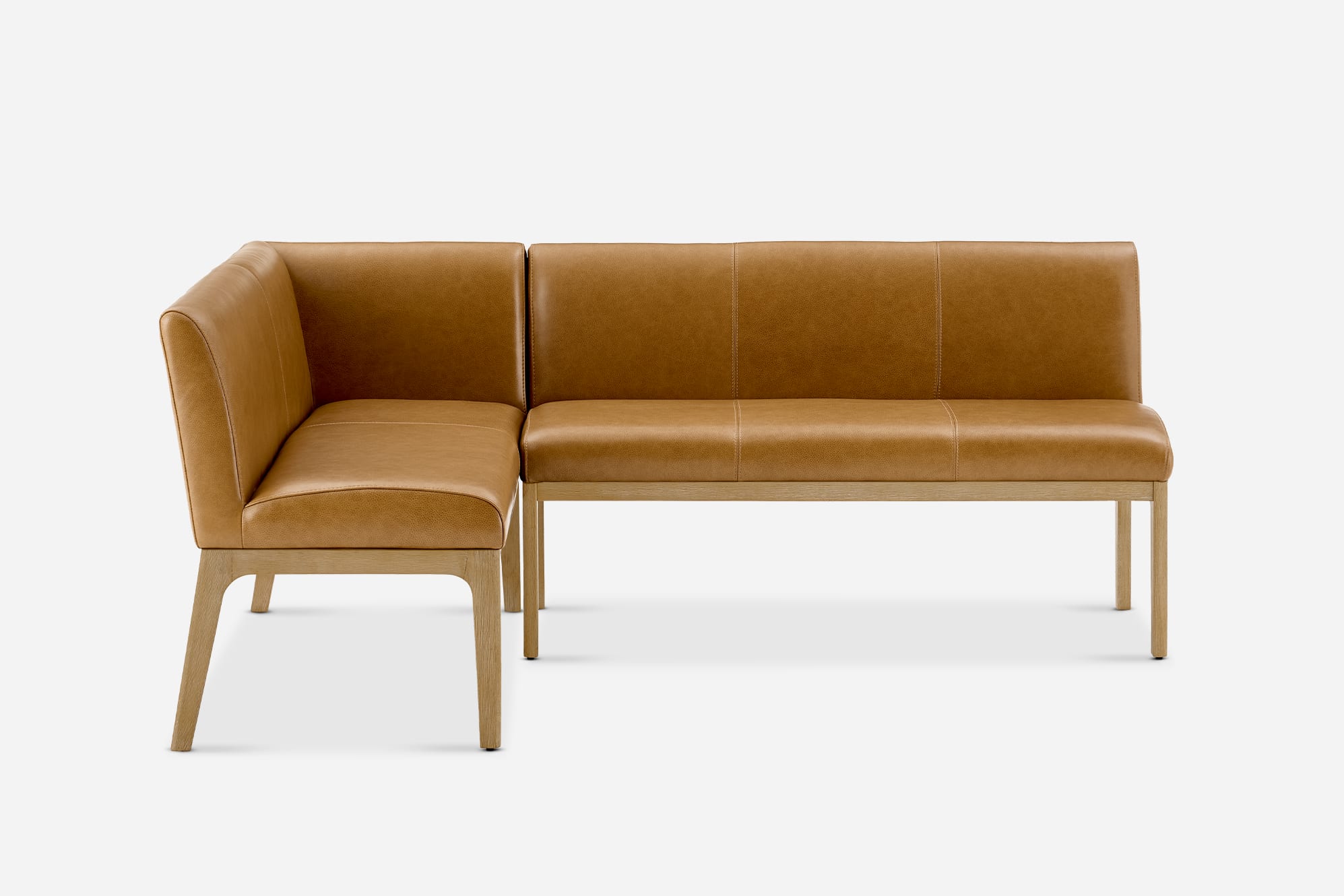 Elliot Leather L-Shape Banquette 6