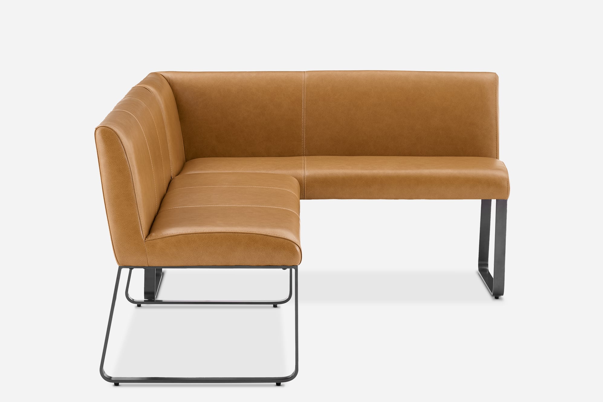 Elliot Leather L-Shape Banquette 8