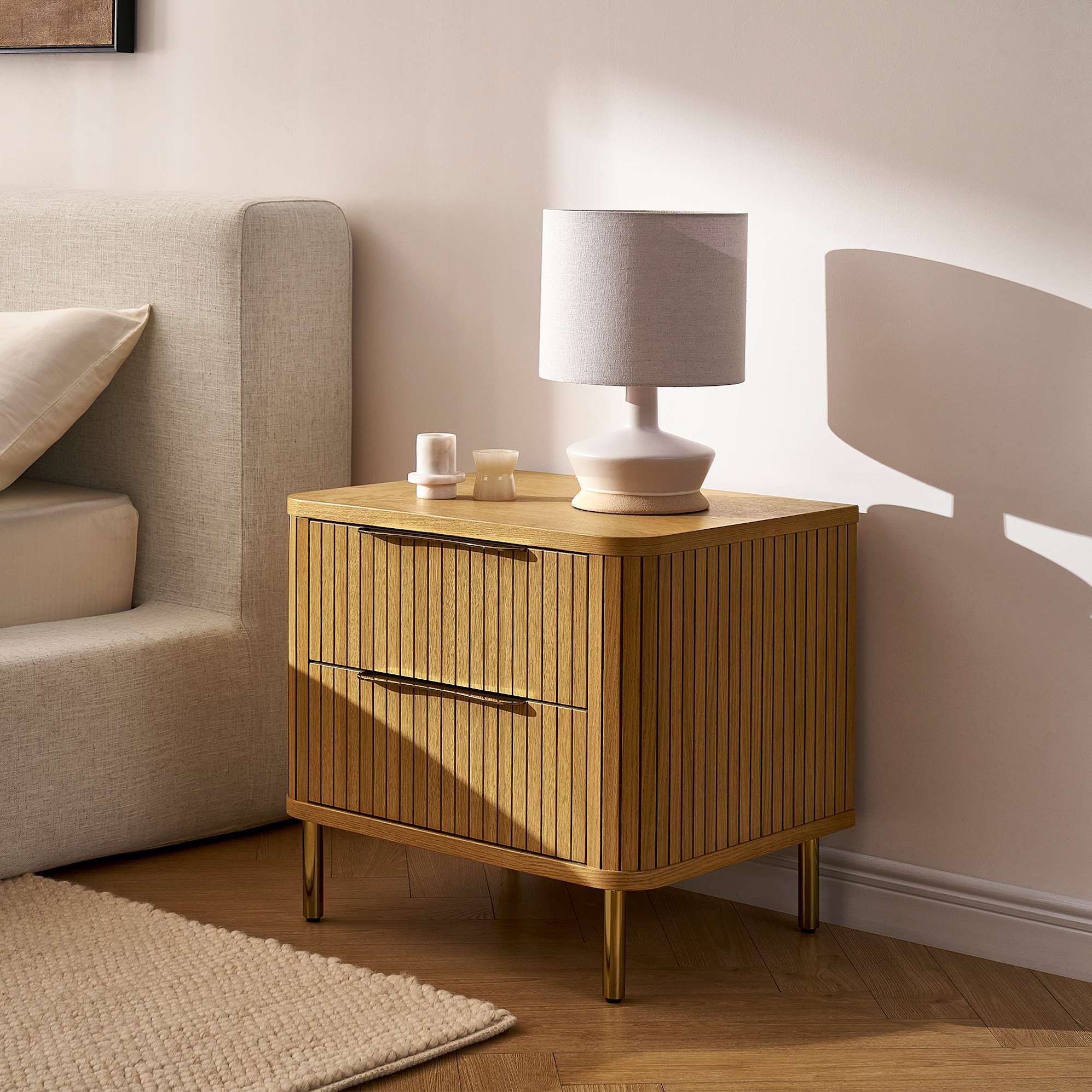 Harper 2-Drawer Nightstand 2