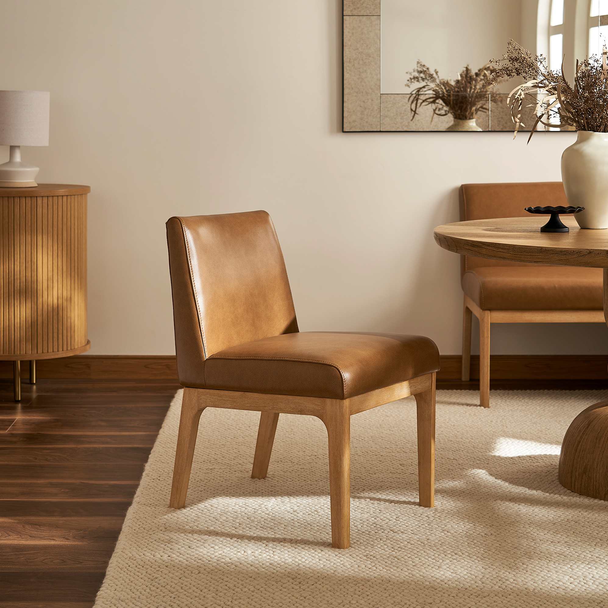 Elliot Leather Dining Chair 0
