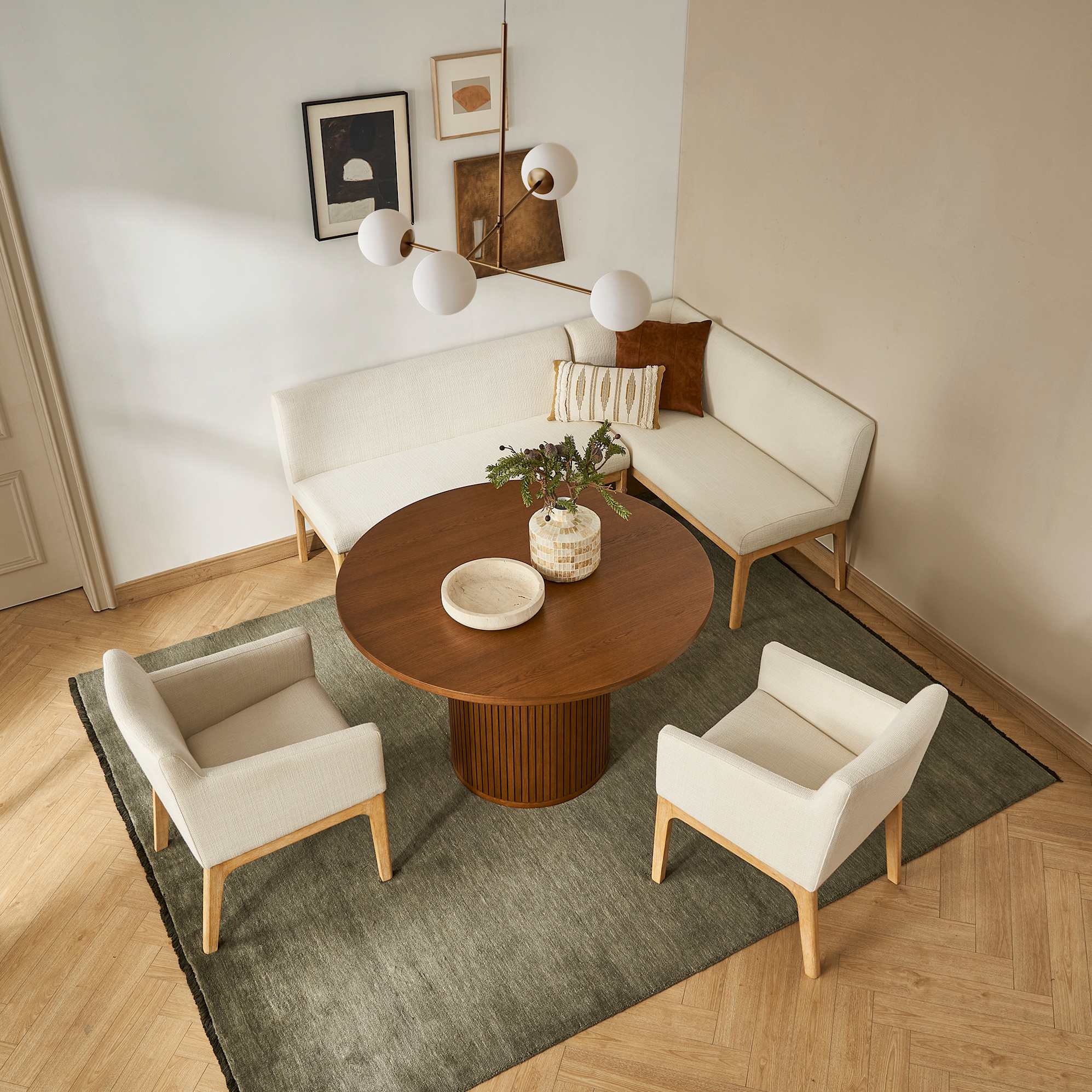 Elliot Performance Fabric Dining Arm Chair 2