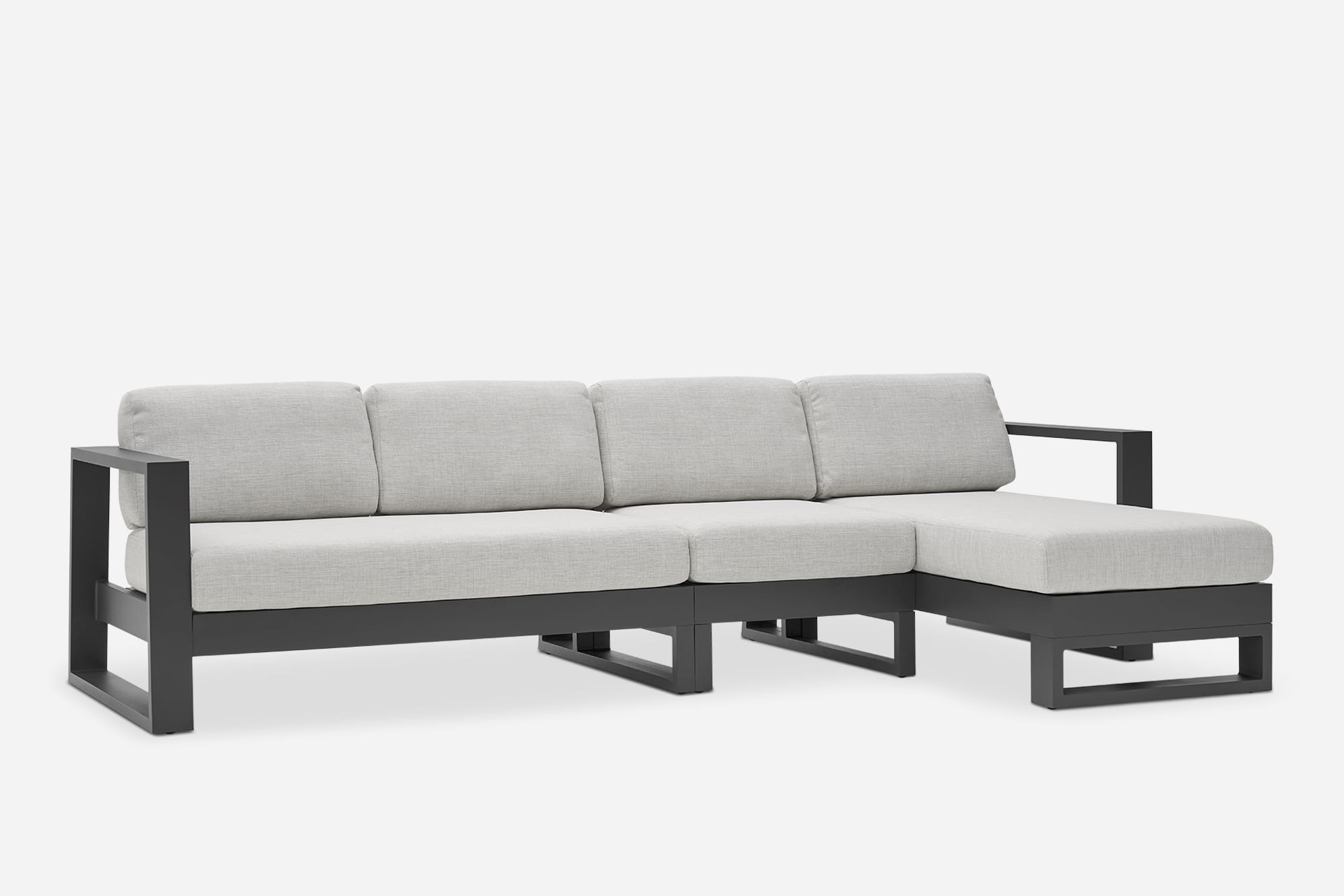 Rio Outdoor Extended Chaise Sectional Sofa 1