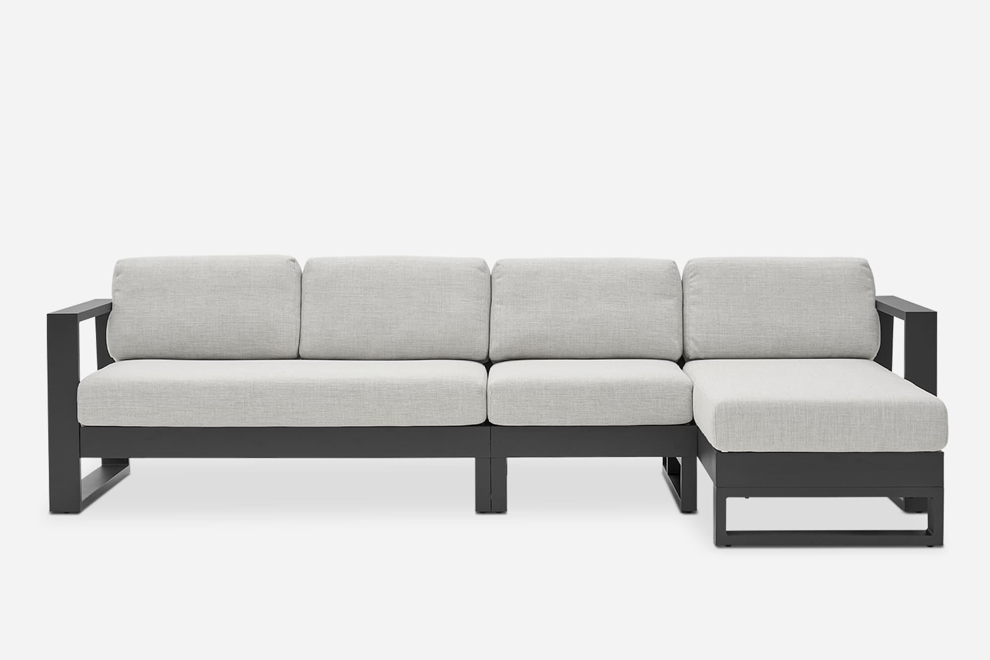 Rio Outdoor Extended Chaise Sectional Sofa 6