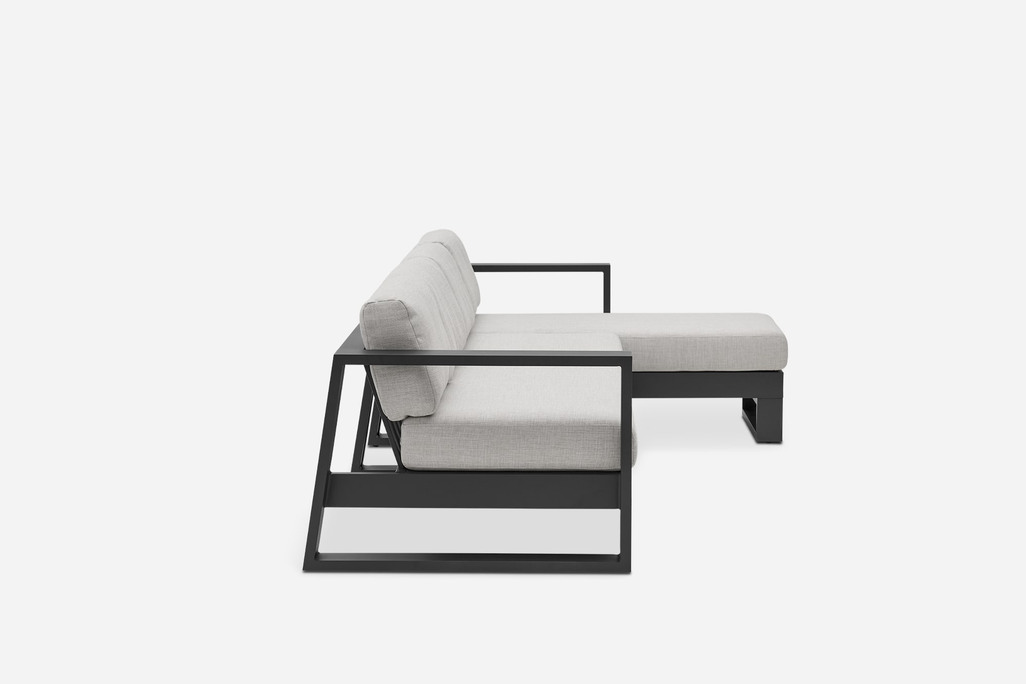 Rio Outdoor Extended Chaise Sectional Sofa 7