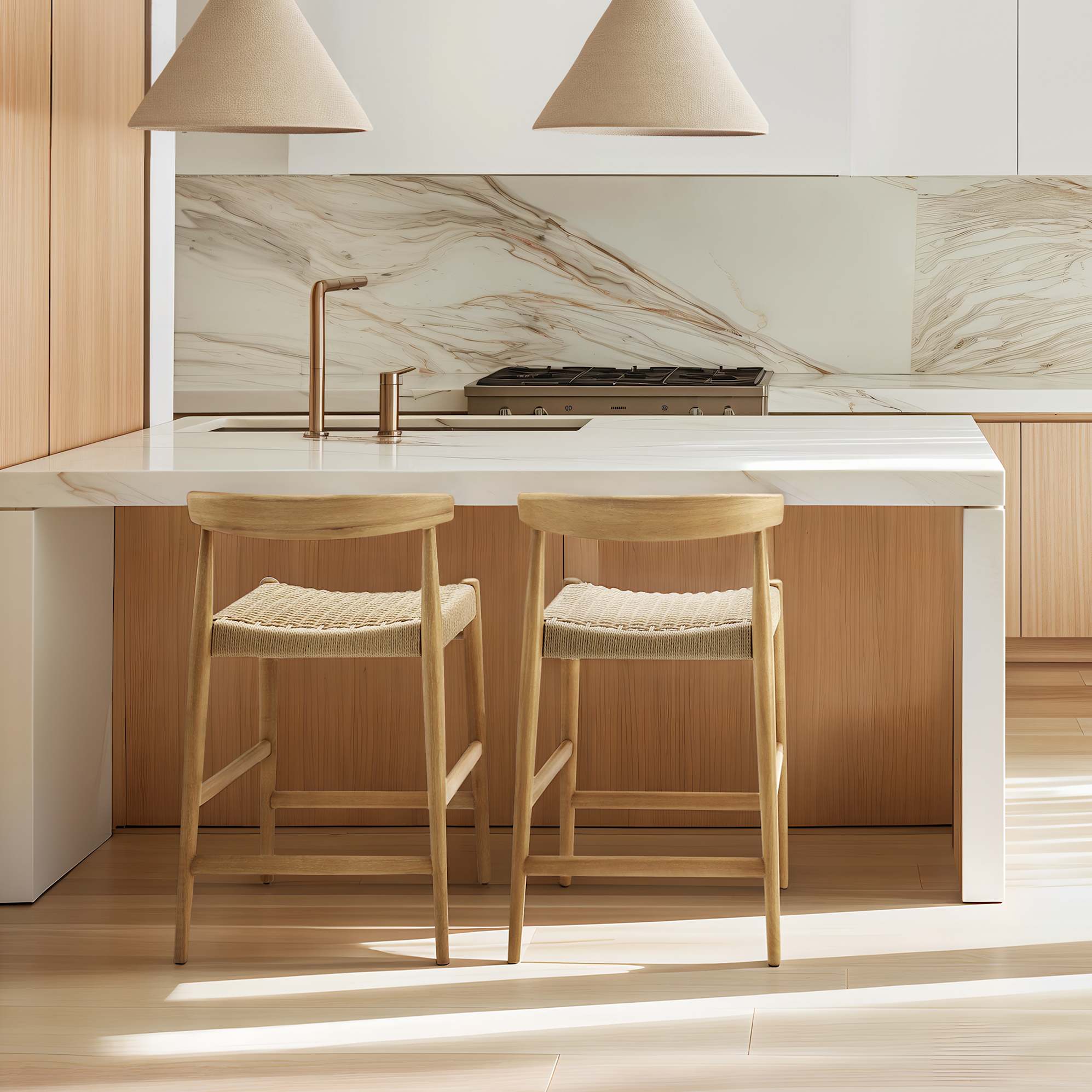 Austen Counter Stool, White Wash 1