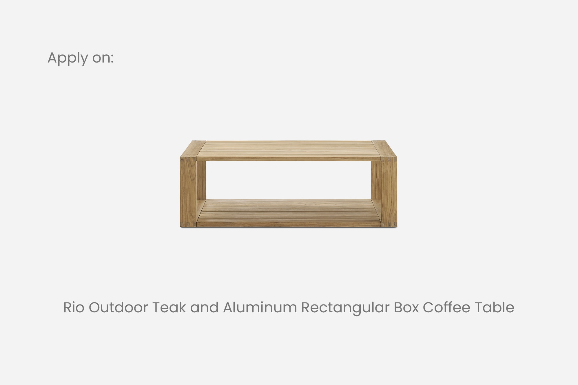 Rio Outdoor Rectangular Box Coffee Table Cover 4