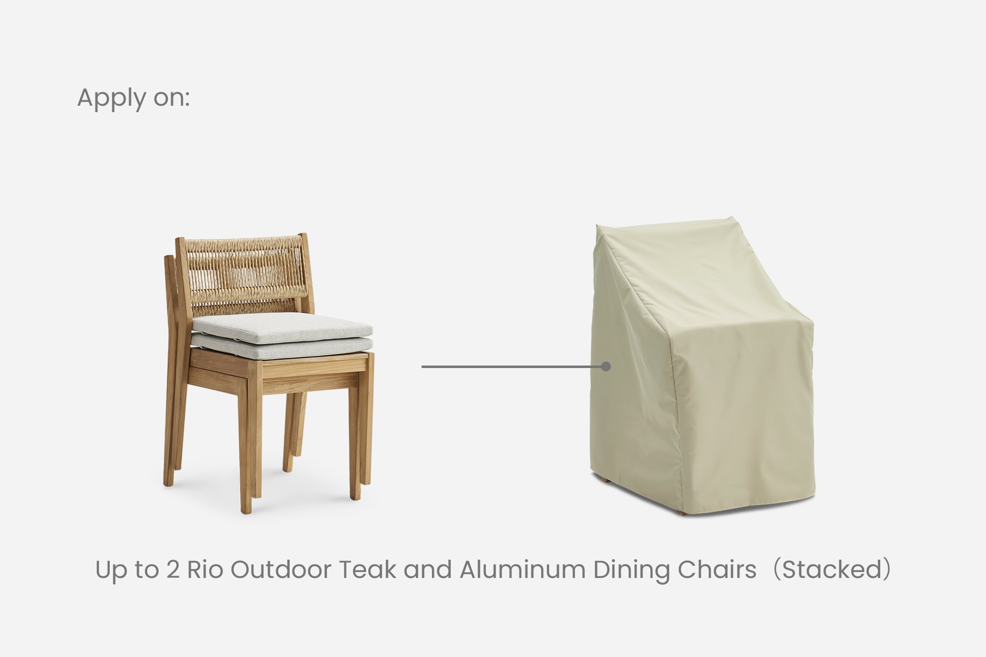 Rio Outdoor Dining Chair Cover 1