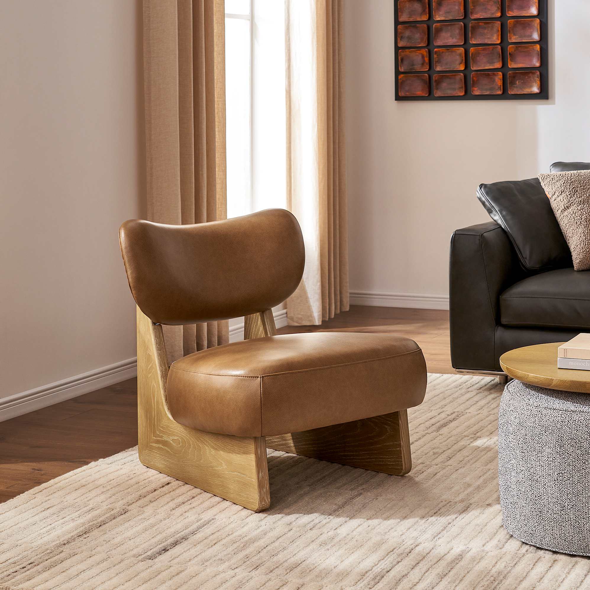 Solange Leather Chair 0