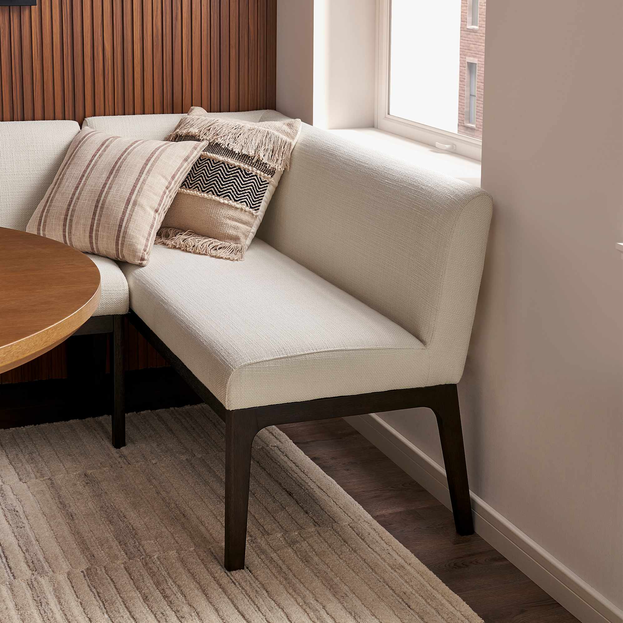 Elliot Performance Fabric U-Shape Banquette 3